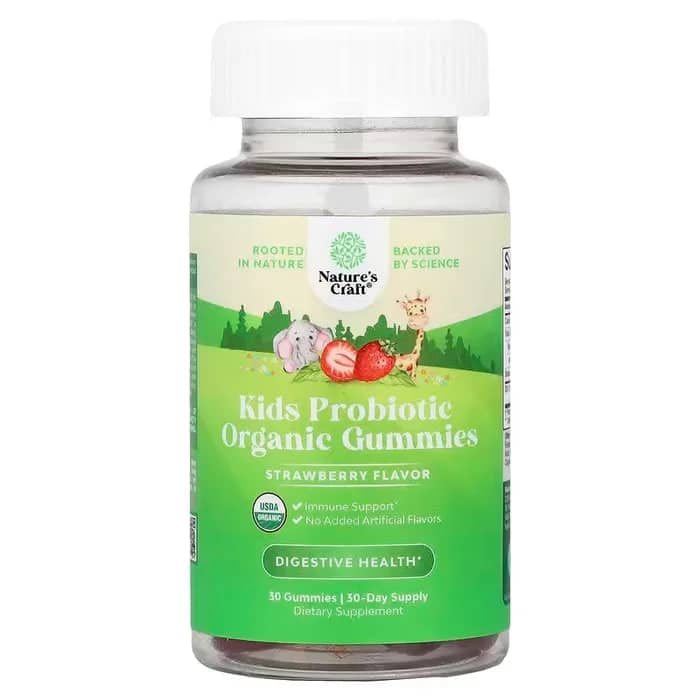 Kids Probiotic Gummies, 30ct Natures Craft 1