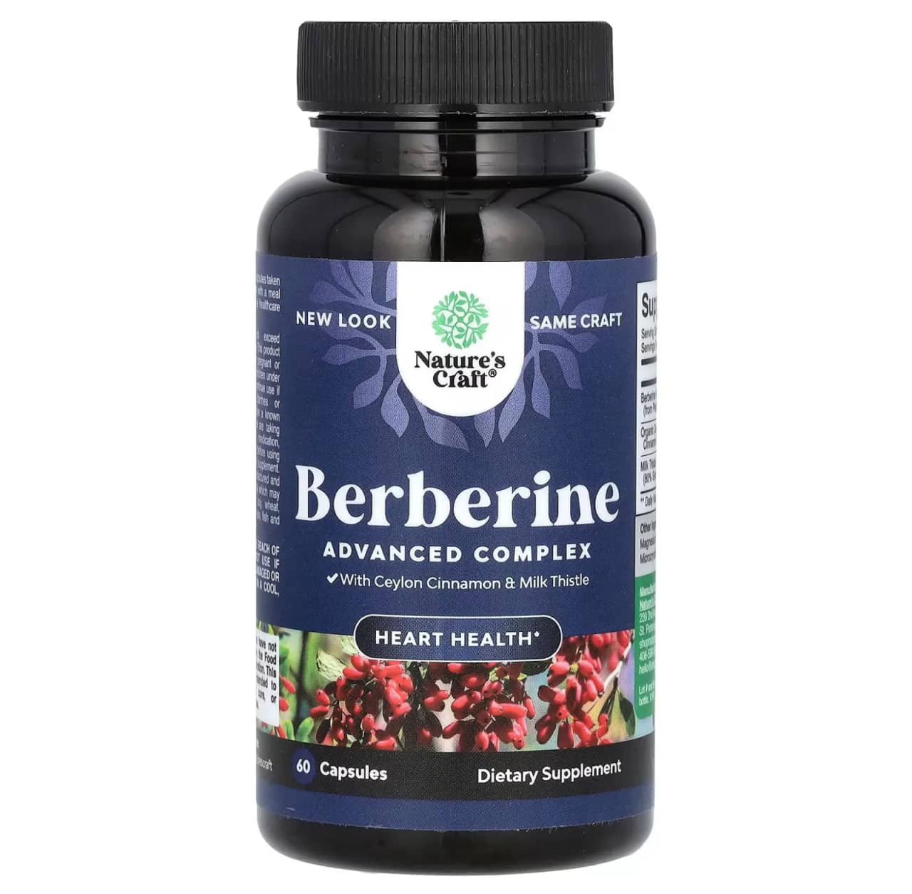 Berberine, Nature's Craft, Advanced Complex, 60 Capsules 1