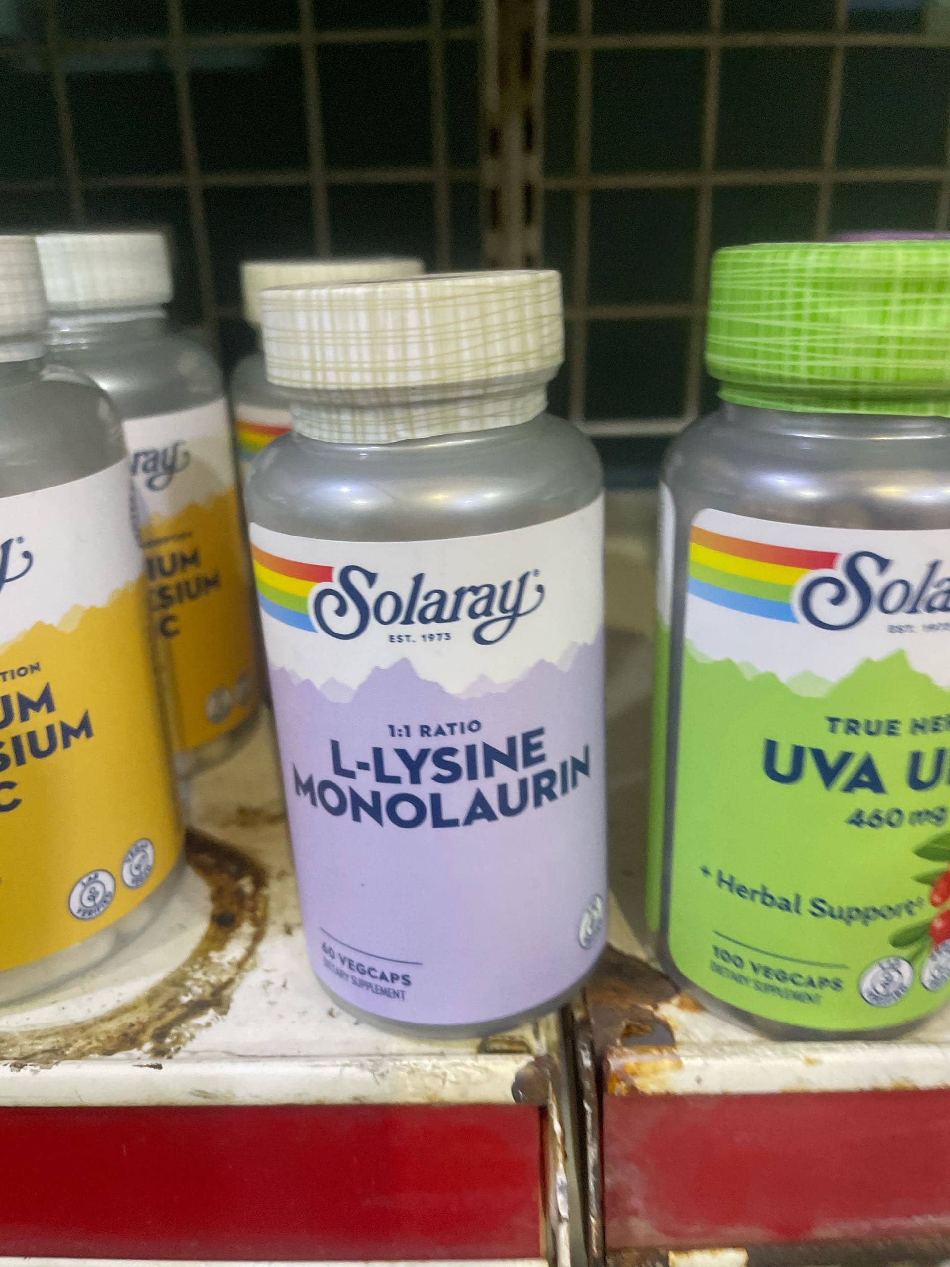 SOLARAY L-LYSINE MONOLAURIN 60CAP 1