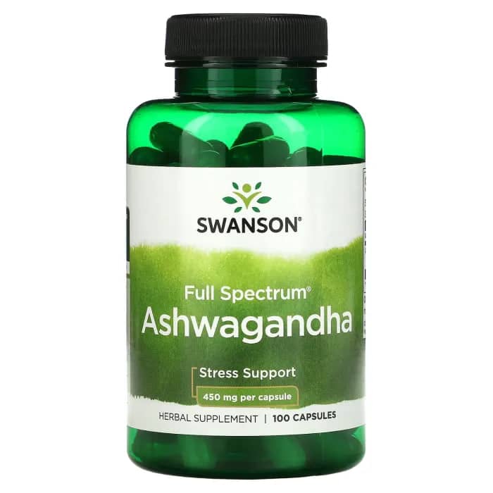 Swanson Ashwagandha Full spectrum 450 mg 100 vcap 1