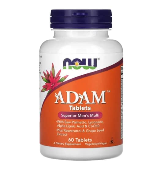 NOW Foods, ADAM, Men's Advanced Multivitamin, 60 Tablets 1