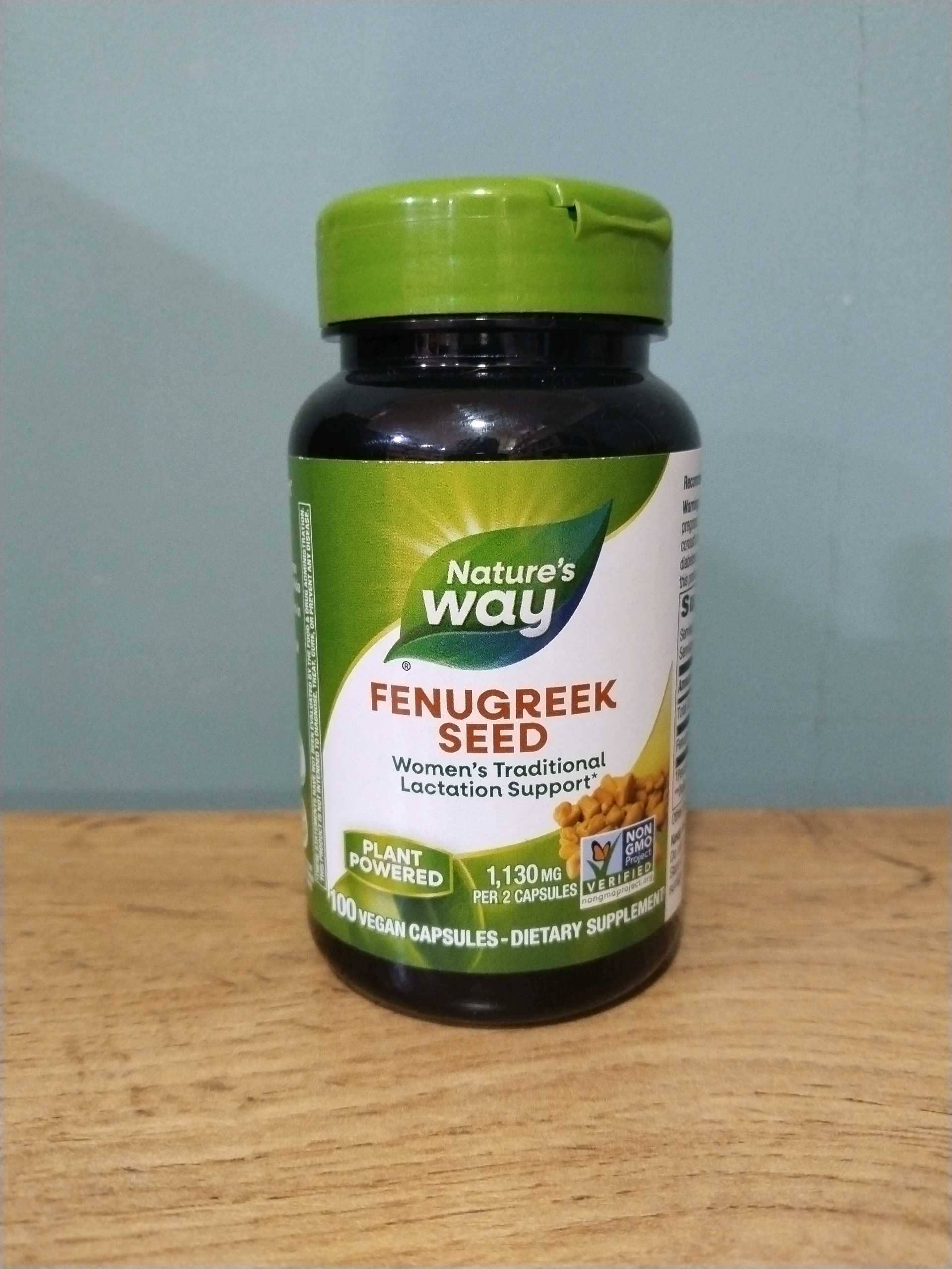 NATURE'S WAY FENUGREEK SEED 100 VEGAN CAP 1