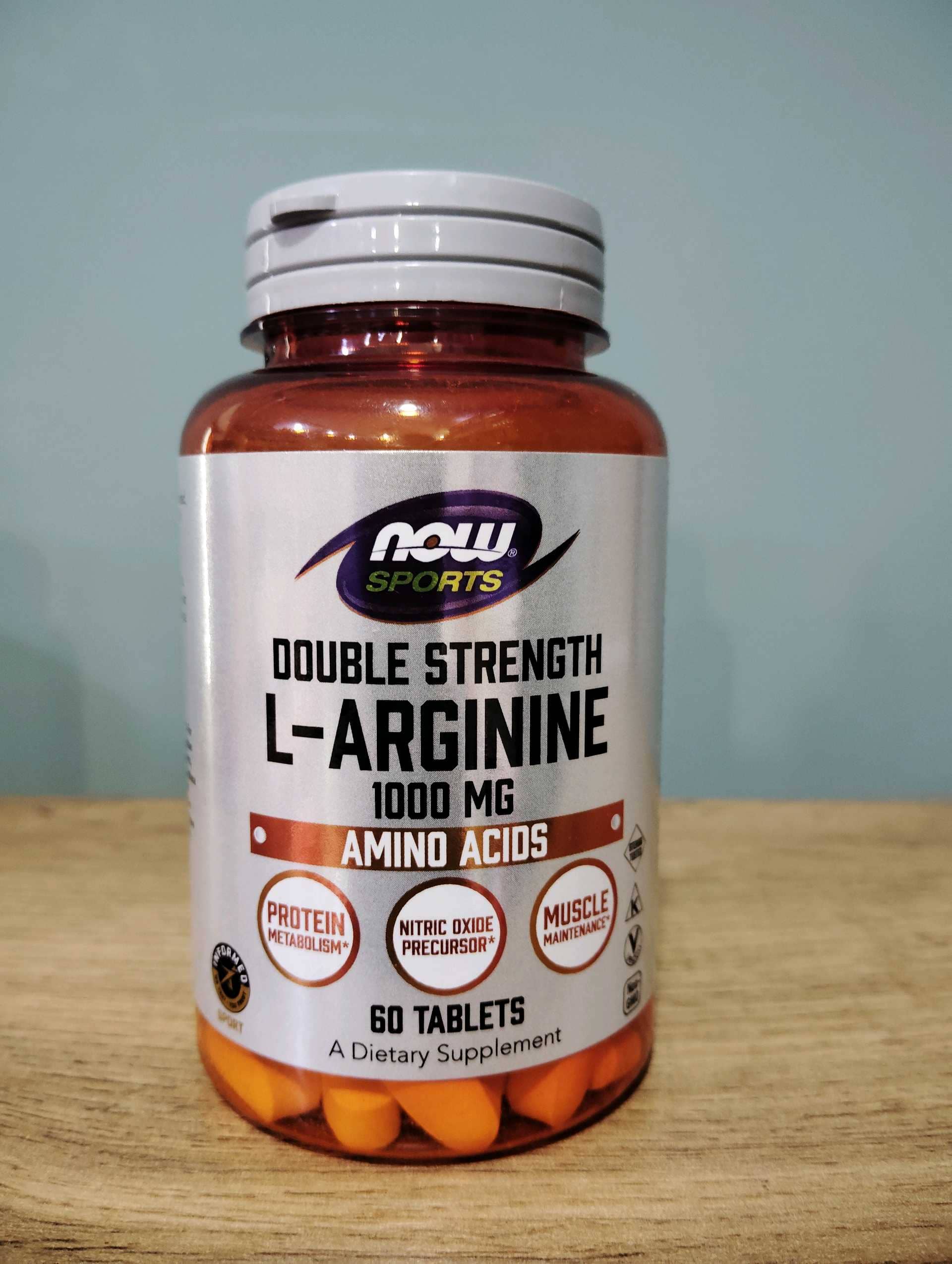 NOW SPORTS DOUBLE STRENGTH L-ARGININE 1000MG 1