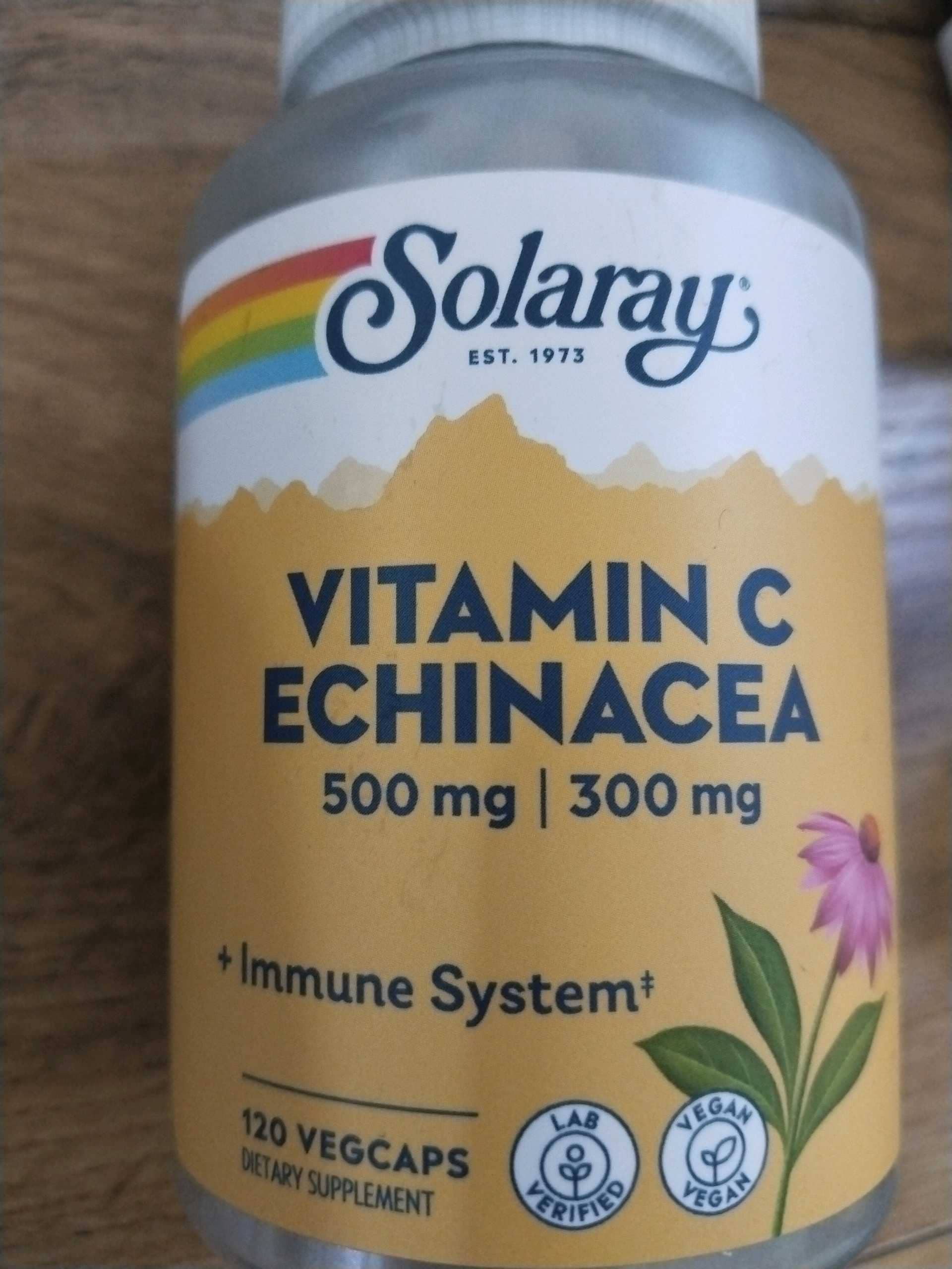 Solaray Vitamin C & Echinacea 500mg 1