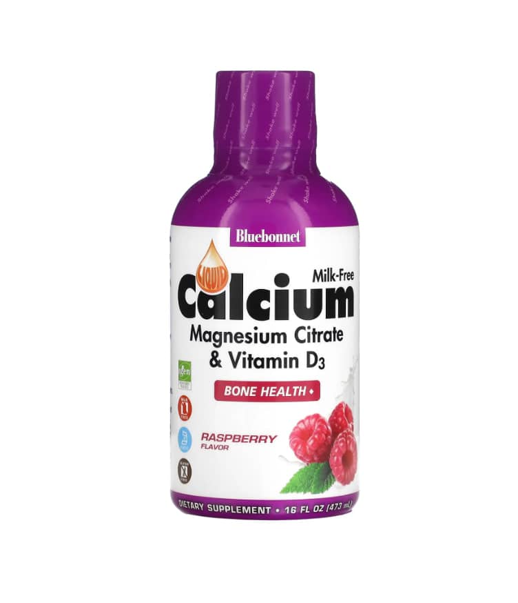 Bluebonnet Nutrition, Liquid Calcium, Magnesium Citrate & Vitamin D3, Raspberry, 16 fl oz (473 ml) 1