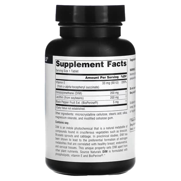 Source naturals DIM 200 mg 60 tables 2