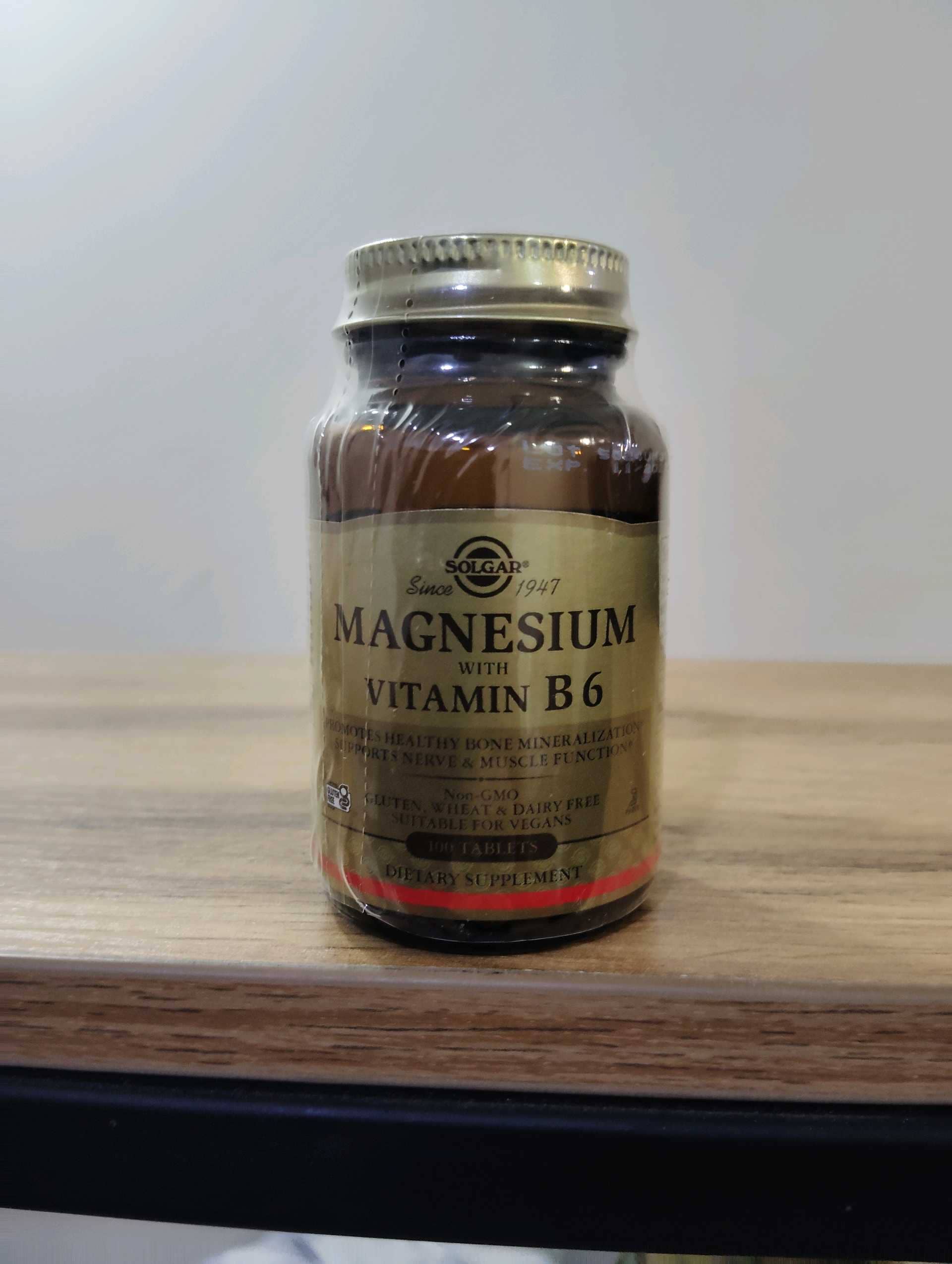 SOLGAR MAGNESIUM WITH VITAMIN B6 100TABS 1