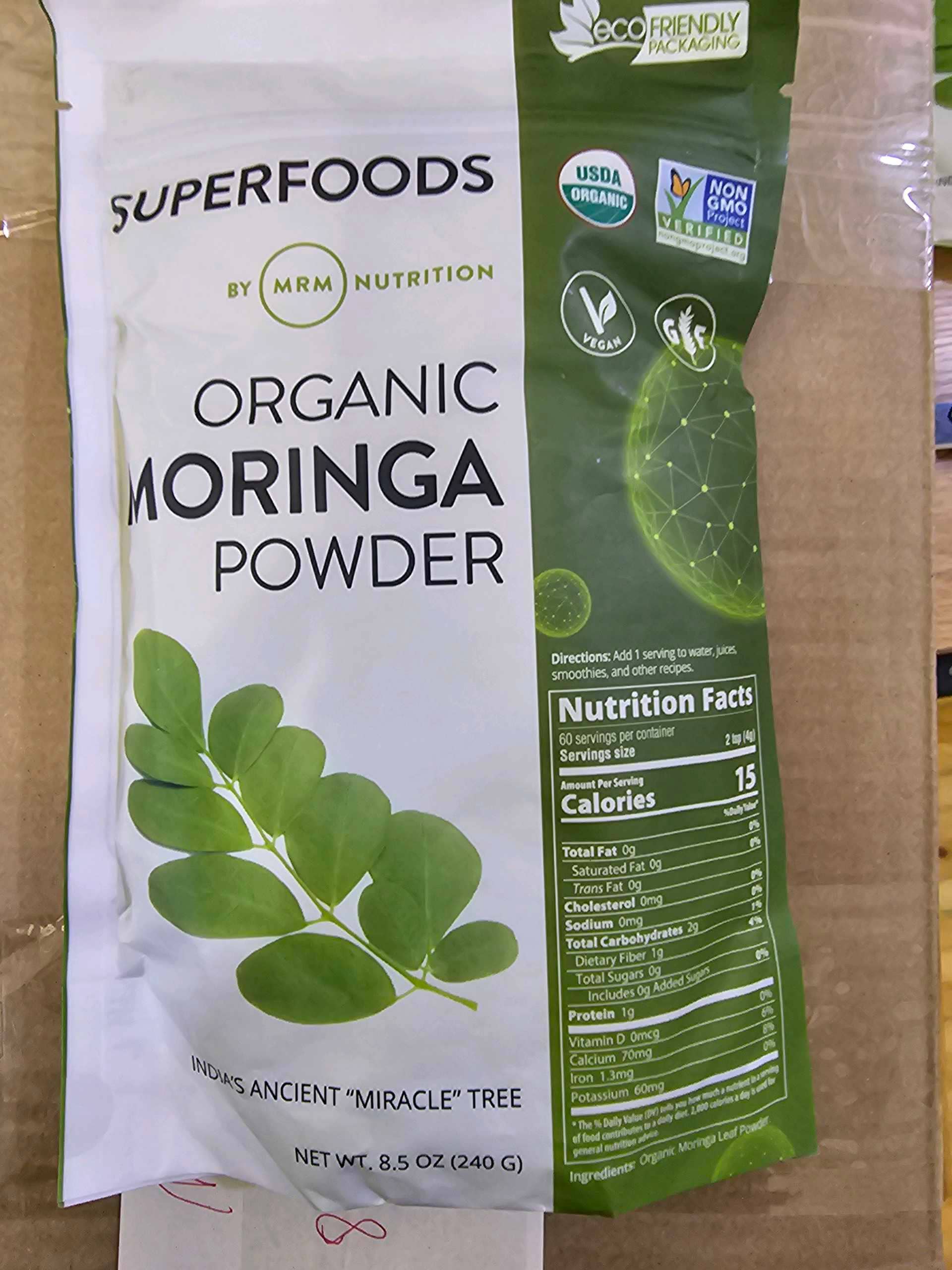 Superfoods Organic Moringa Powder 8.5 oz (240g) 1