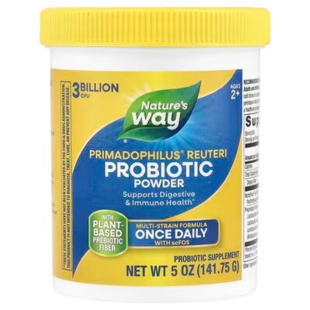 Nature's Way, Primadophilus® Reuteri Probiotic Powder, Ages 2+, 3 Billion CFU, 5 oz (141.75 g) 1