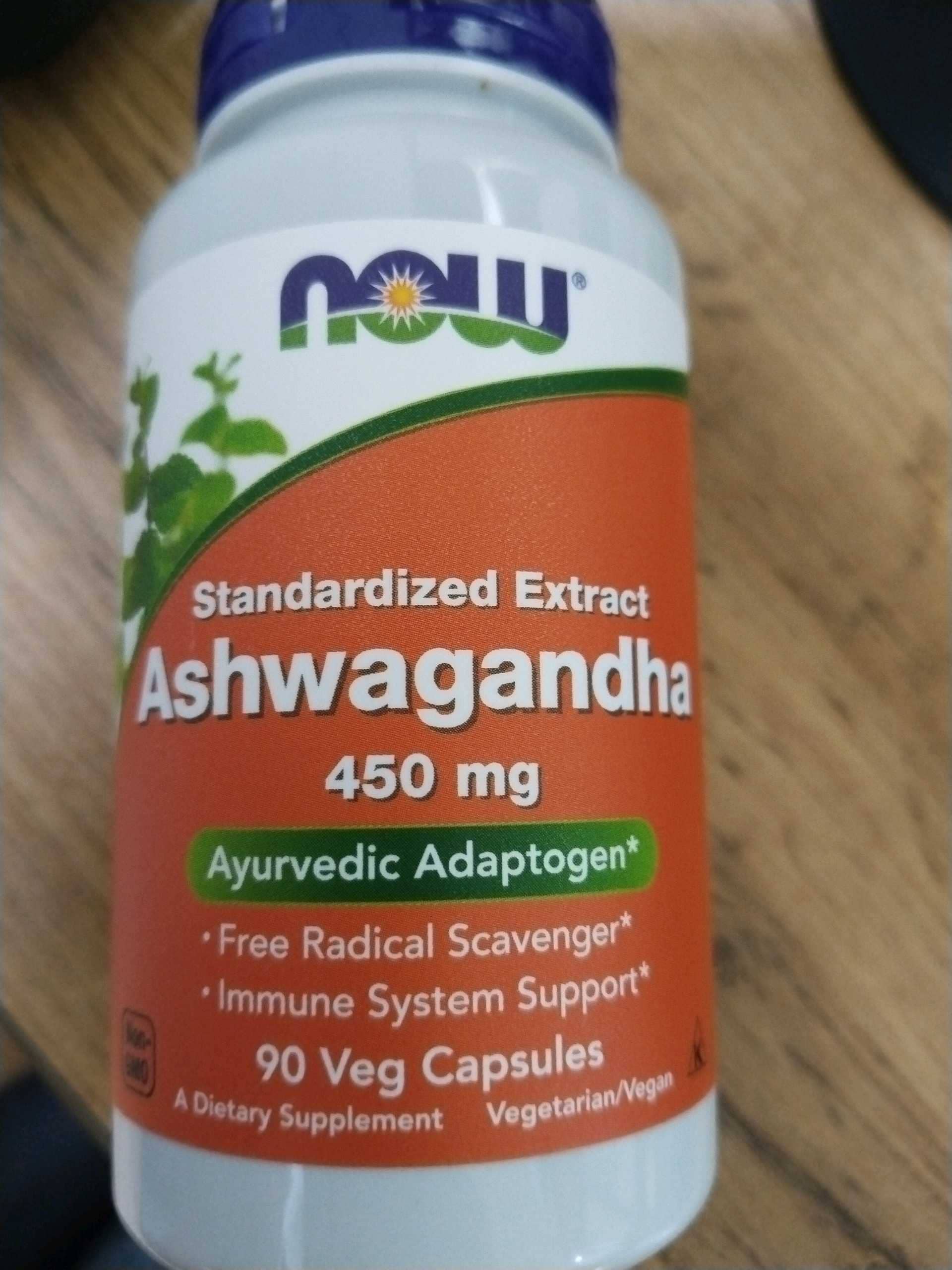 NOW ASHWAGANDHA 450mg 90caps 1