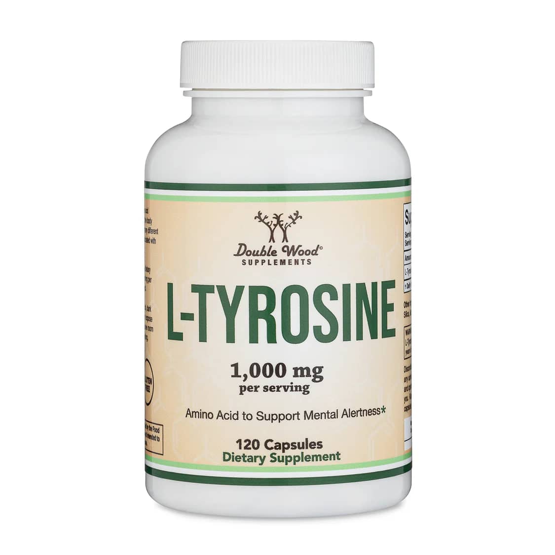 DoubleWood L-Tyrosine - 120 x 1000 mg capsules 1