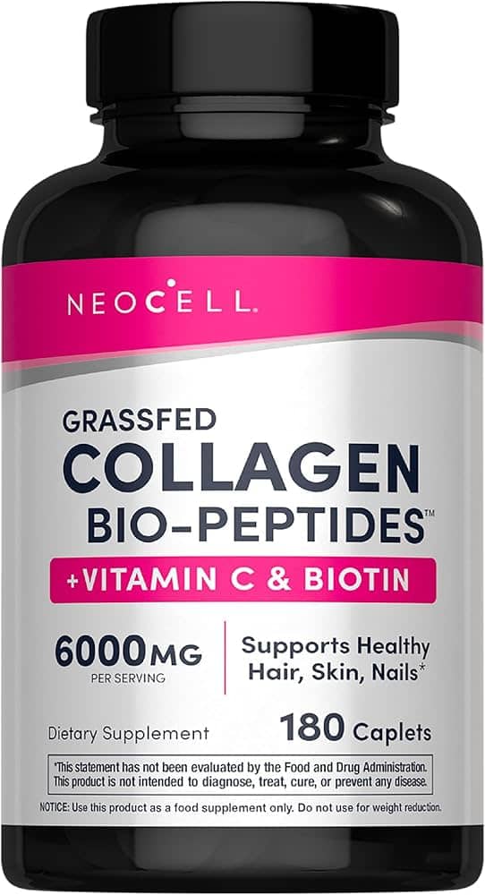 Neocell Grassfed Collagen Bio-peptides + Vitamin C & Biotin 180 cap 1