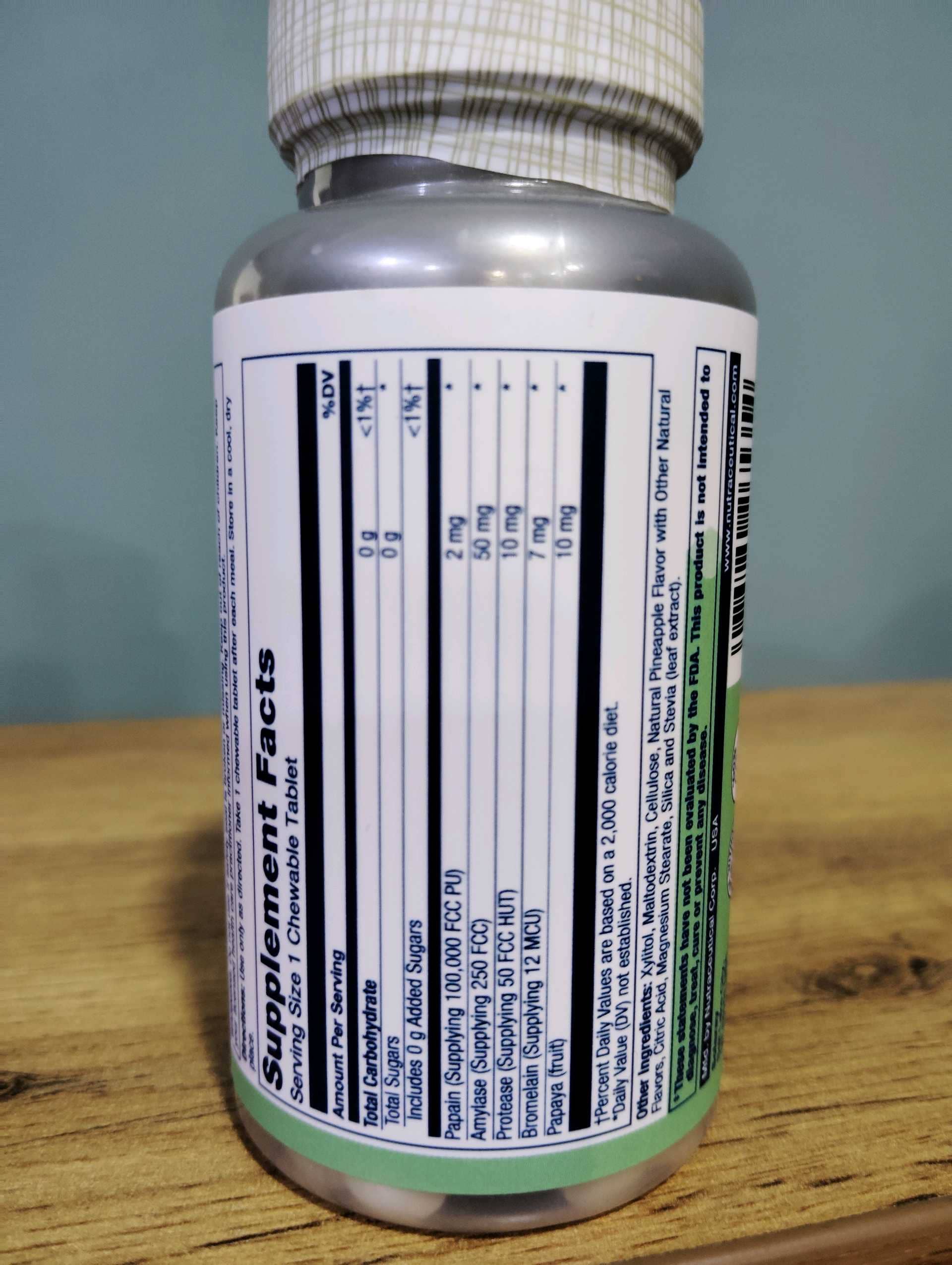 Soloray Papaya Enzyme Chewables 90 chewables 2
