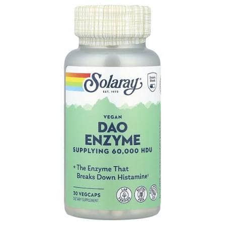 Solaray DAO ENZYME   supplying 60 000 HDU      30 VEGCAPS 1