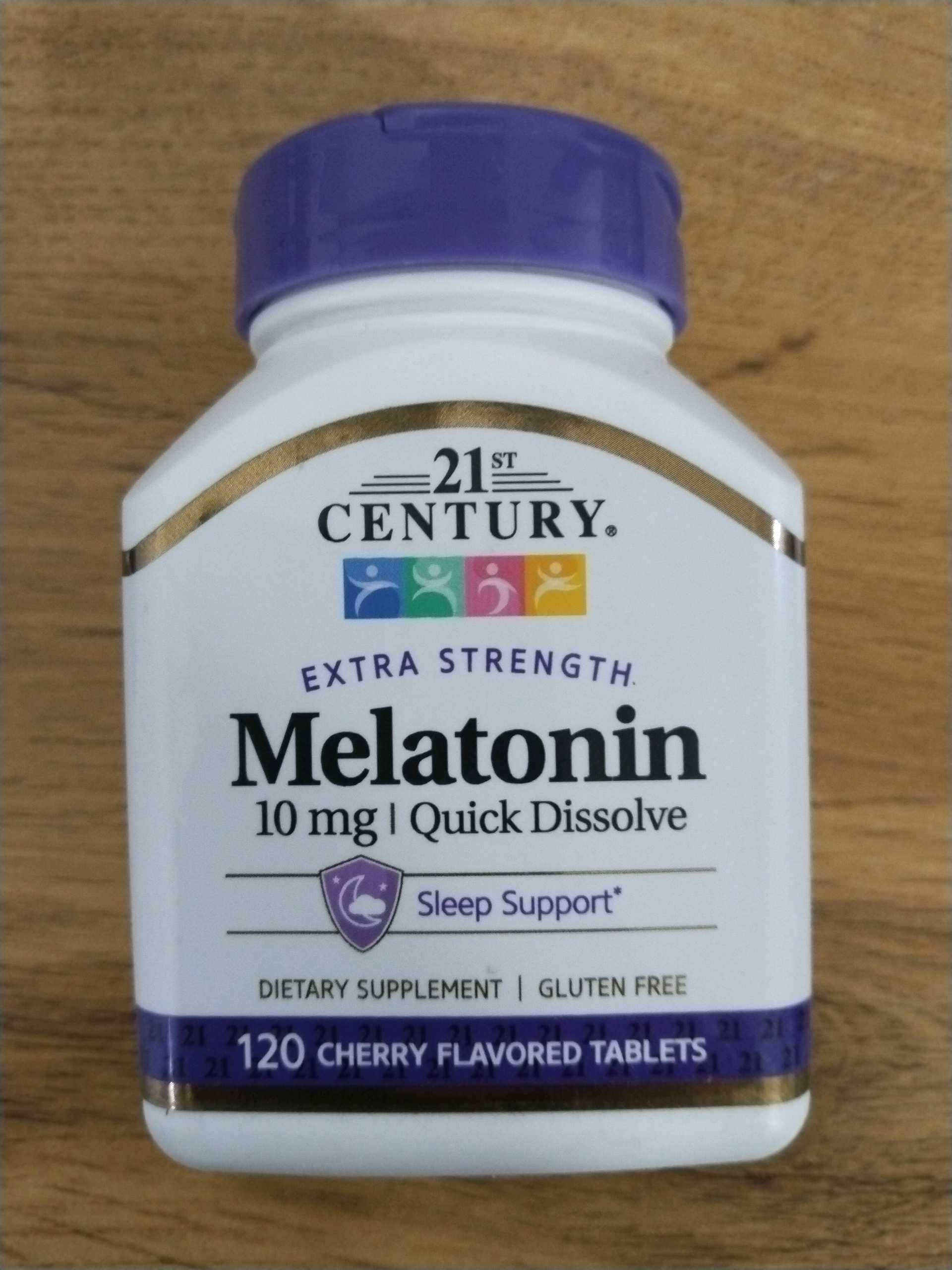 21st Century, Melatonin, Quick Dissolve, Cherry, 10 mg, 120 Tablets 1