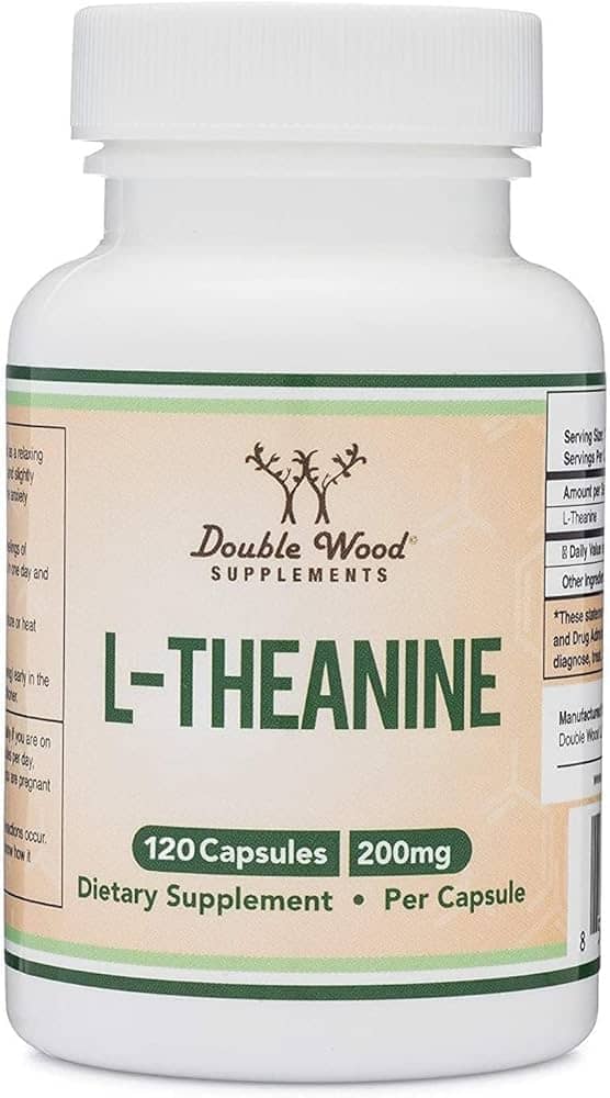 Double Wood L-Theanine - 120 x 200 mg capsules 1