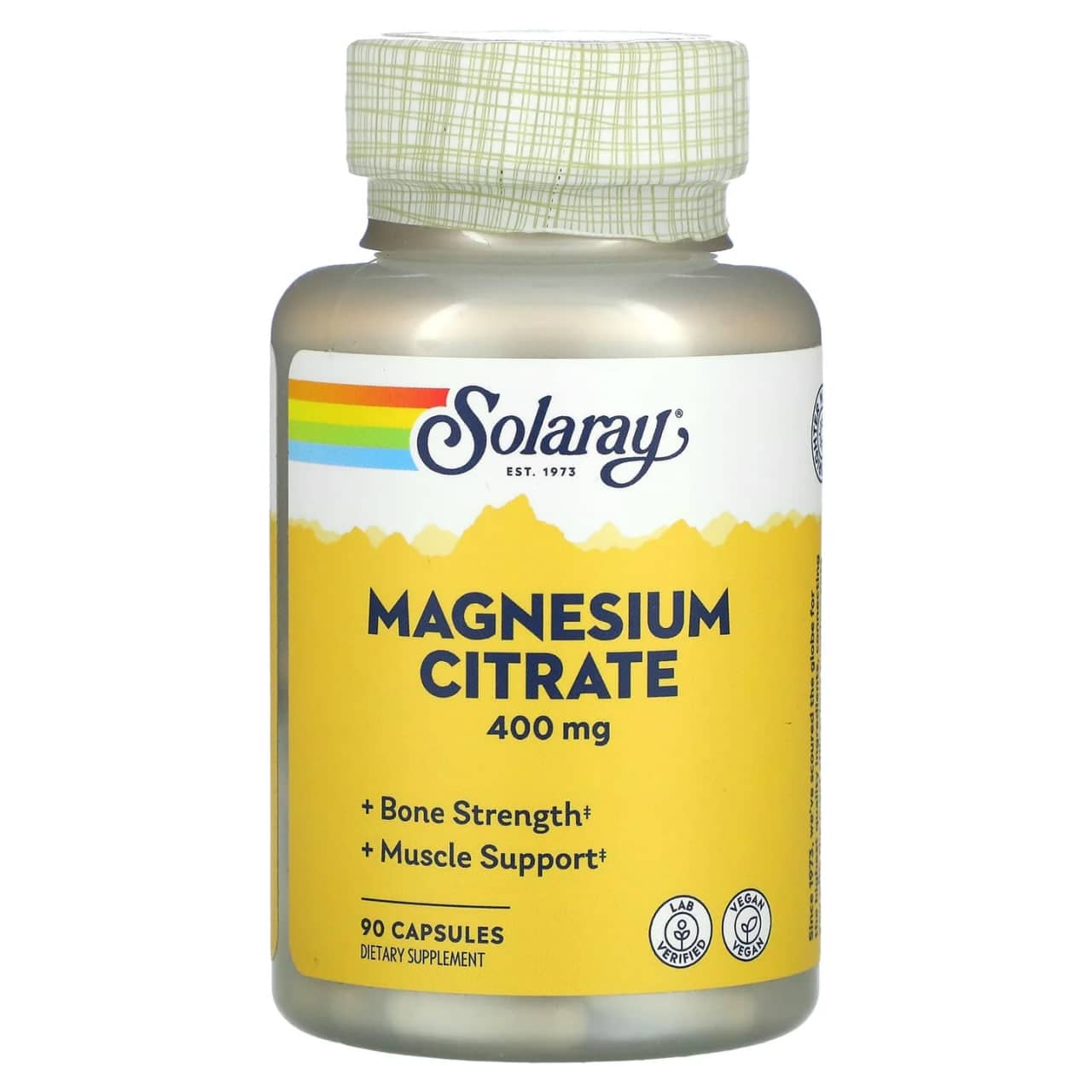 SOLARAY CITRATE 400mg MAGNESIUM 90CT 1