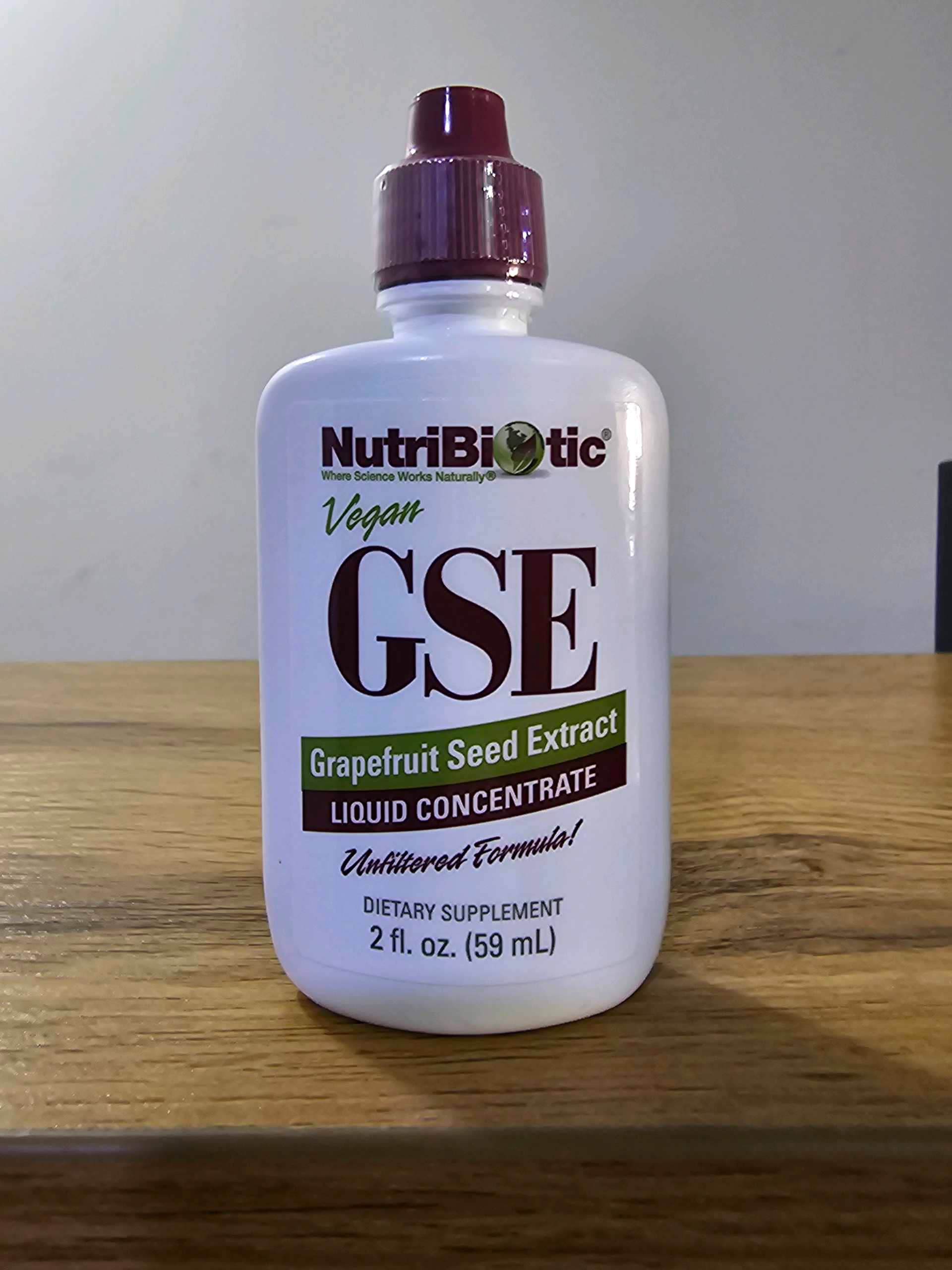 NutriBiotic, Vegan GSE Grapefruit Seed Extract, Liquid Concentrate, 100 mg, 2 fl oz (59 ml) 1
