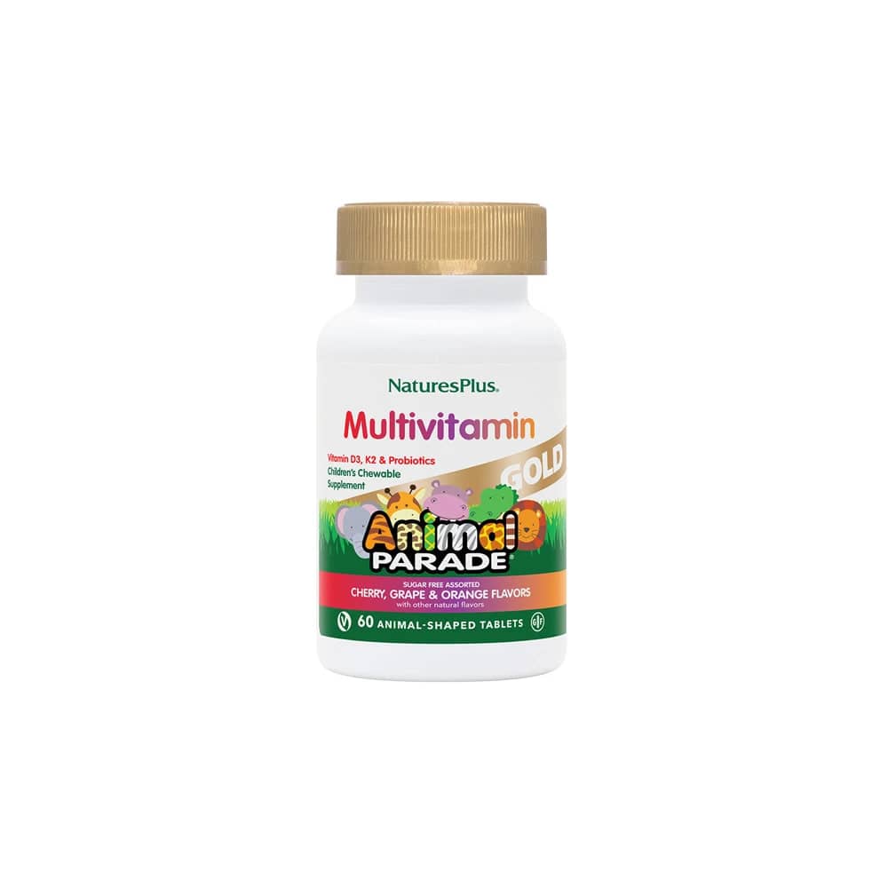 Natures Plus Multivitamin Animal Parade 60 tabs Cherry Grape Flavour 1