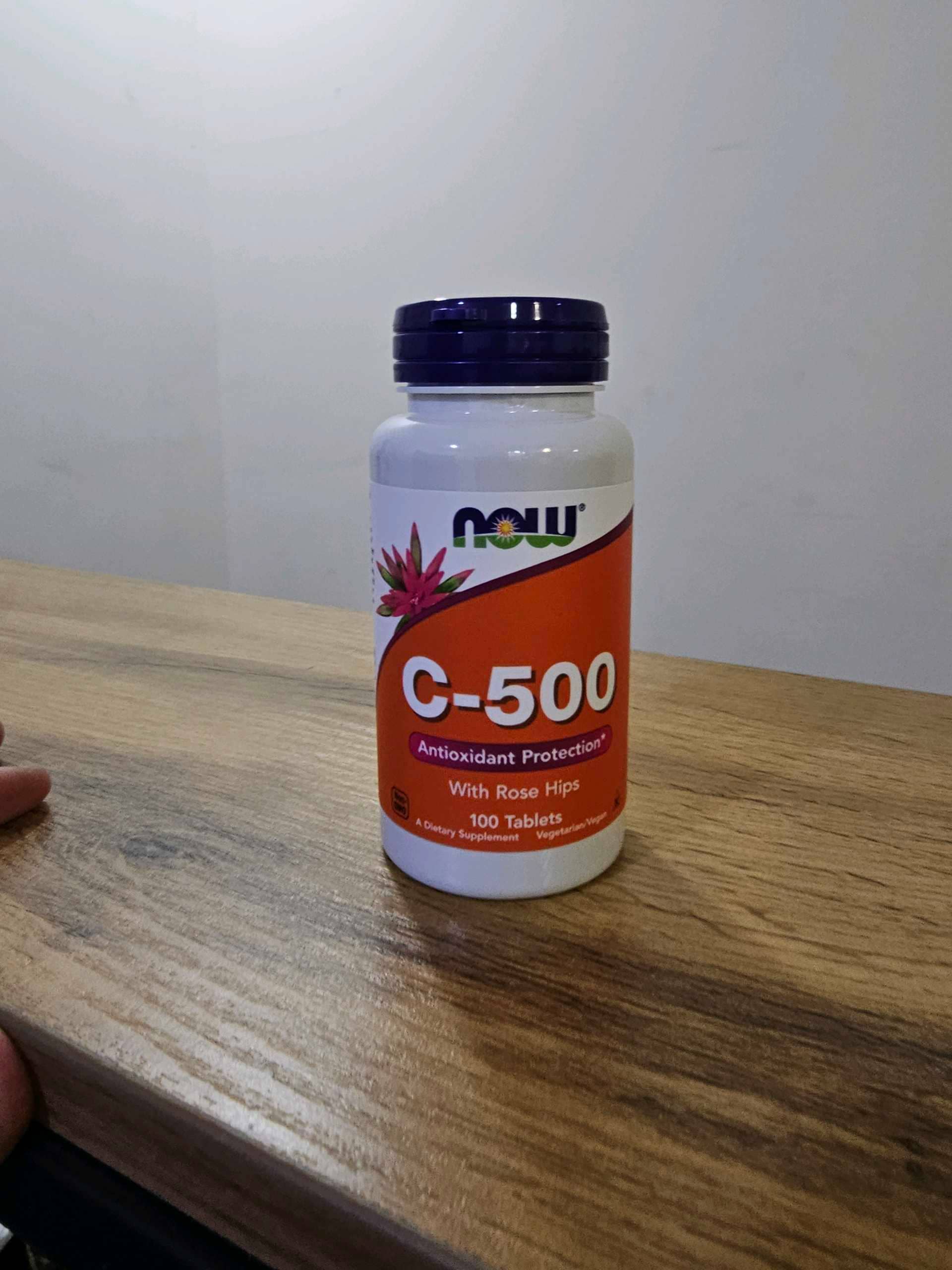 NOW FOODS VITAMIN C 500 WITH ROSE HIPS 1