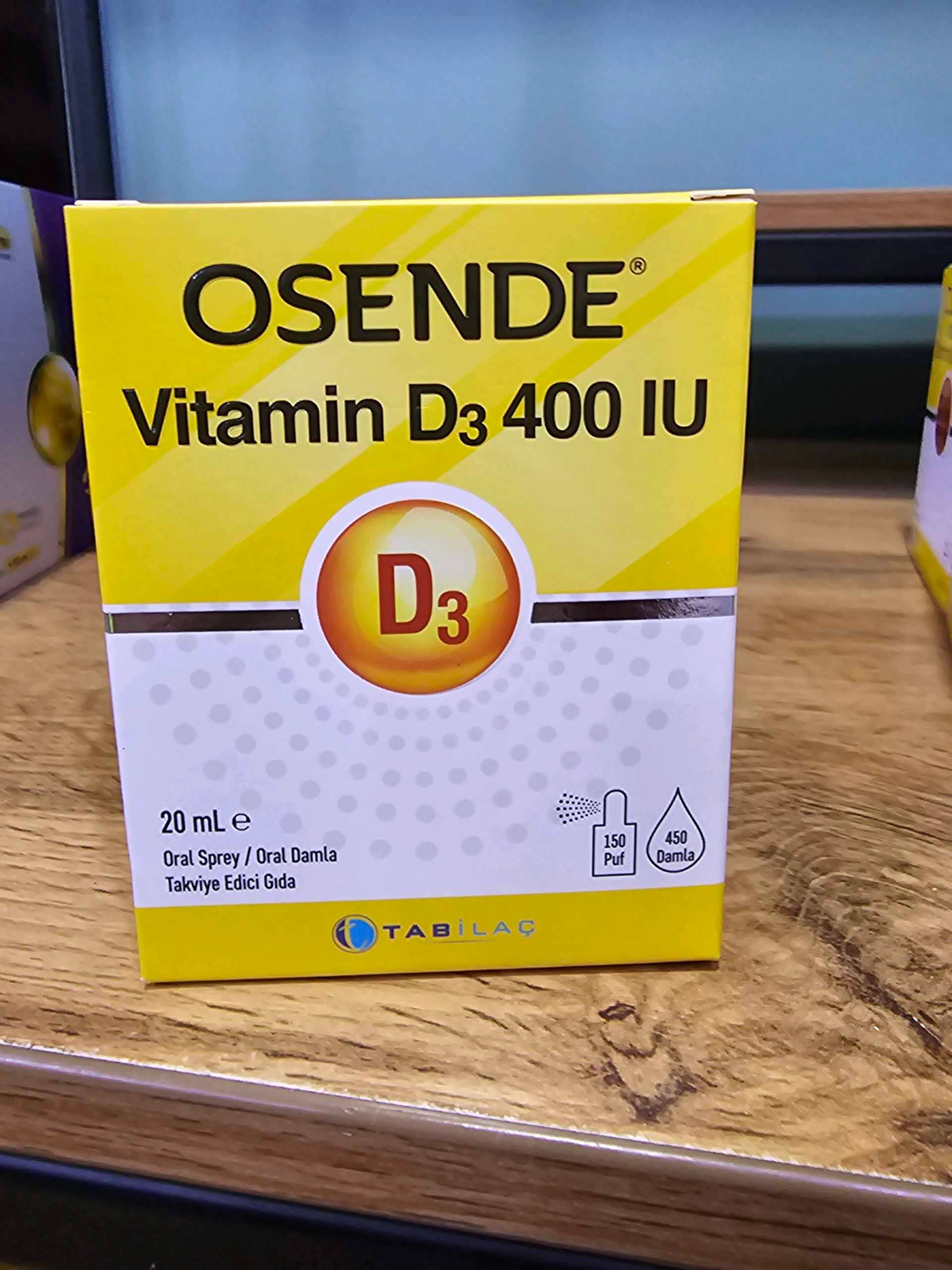 Osende Vitamin D3 400iu 1
