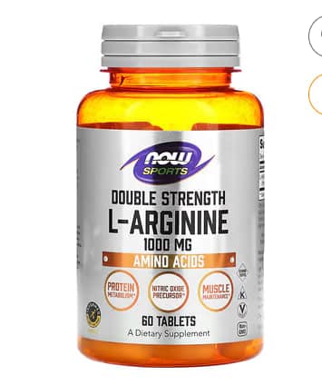 NOW Foods, Double Strength L-Arginine, 1,000 mg, 60 Tablets 1