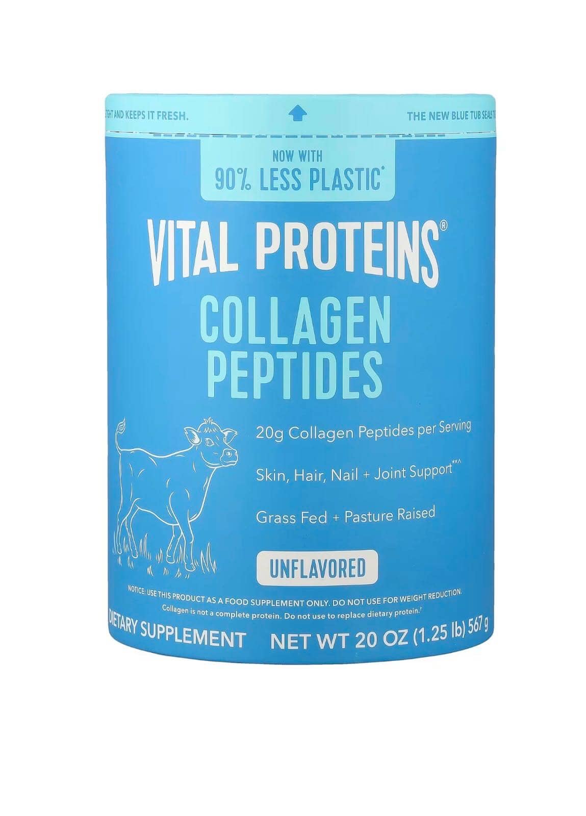 Vital Proteins, Collagen Peptides, Unflavored, 20 oz (567 g) 1