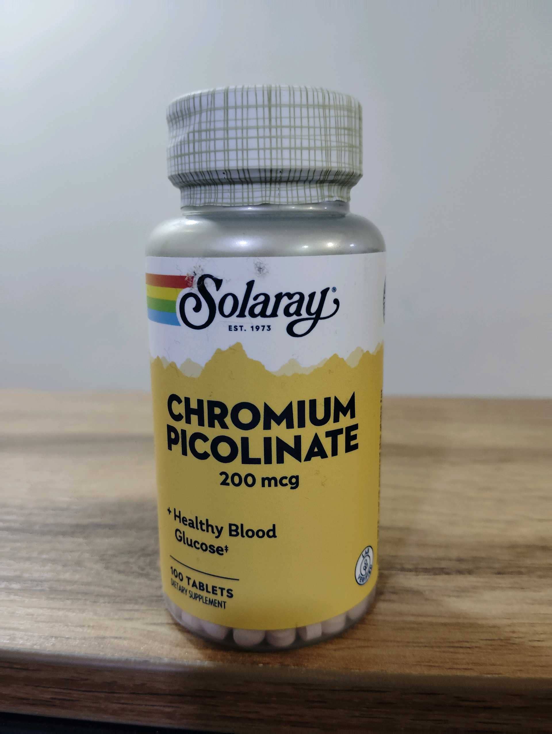 Soloray Chromium Picolinate 200mcg 100 tabs 1