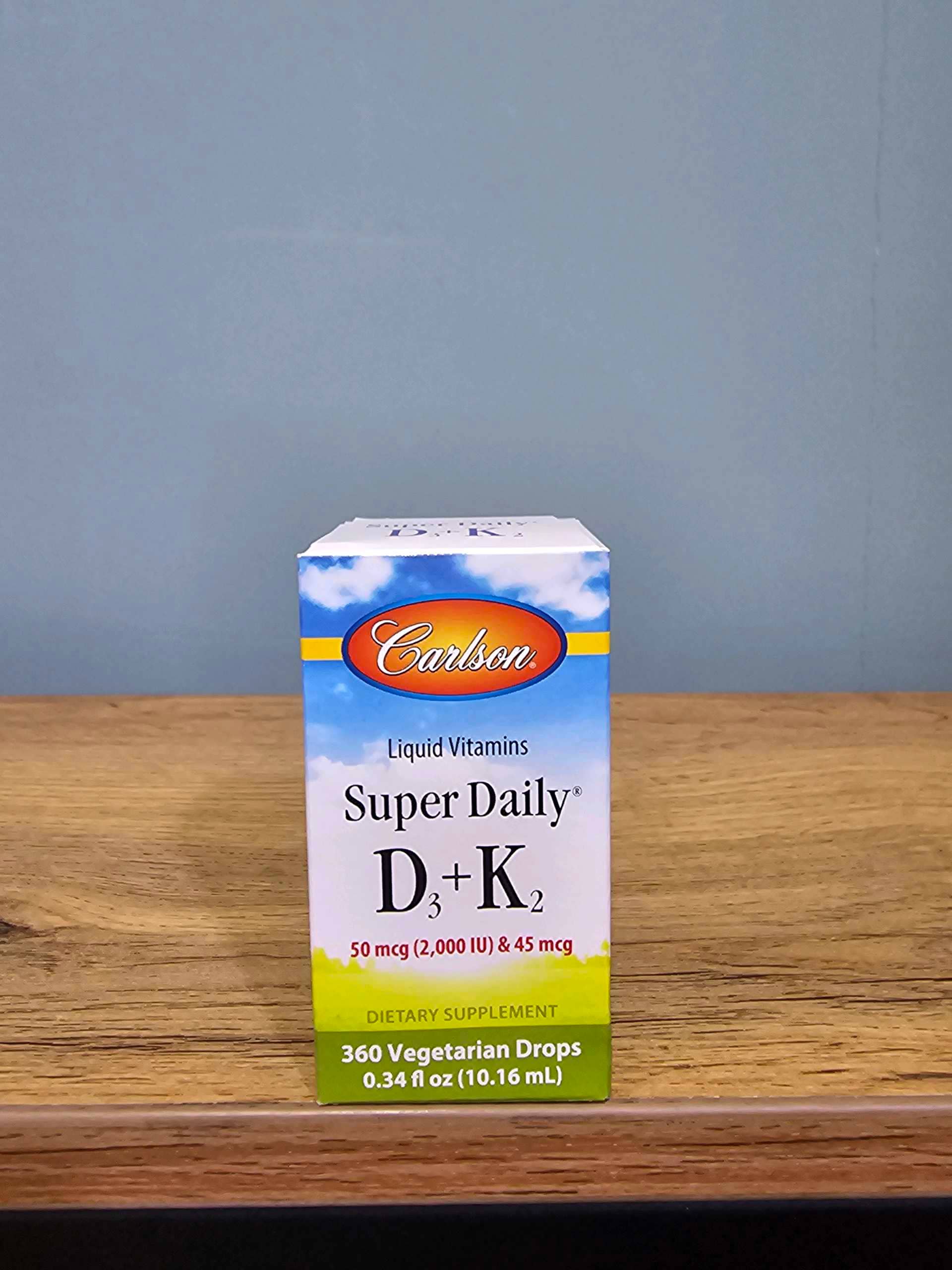 Carlson Super Daily D3+K2 50 mcg (2000iu)& 45 mcg 1