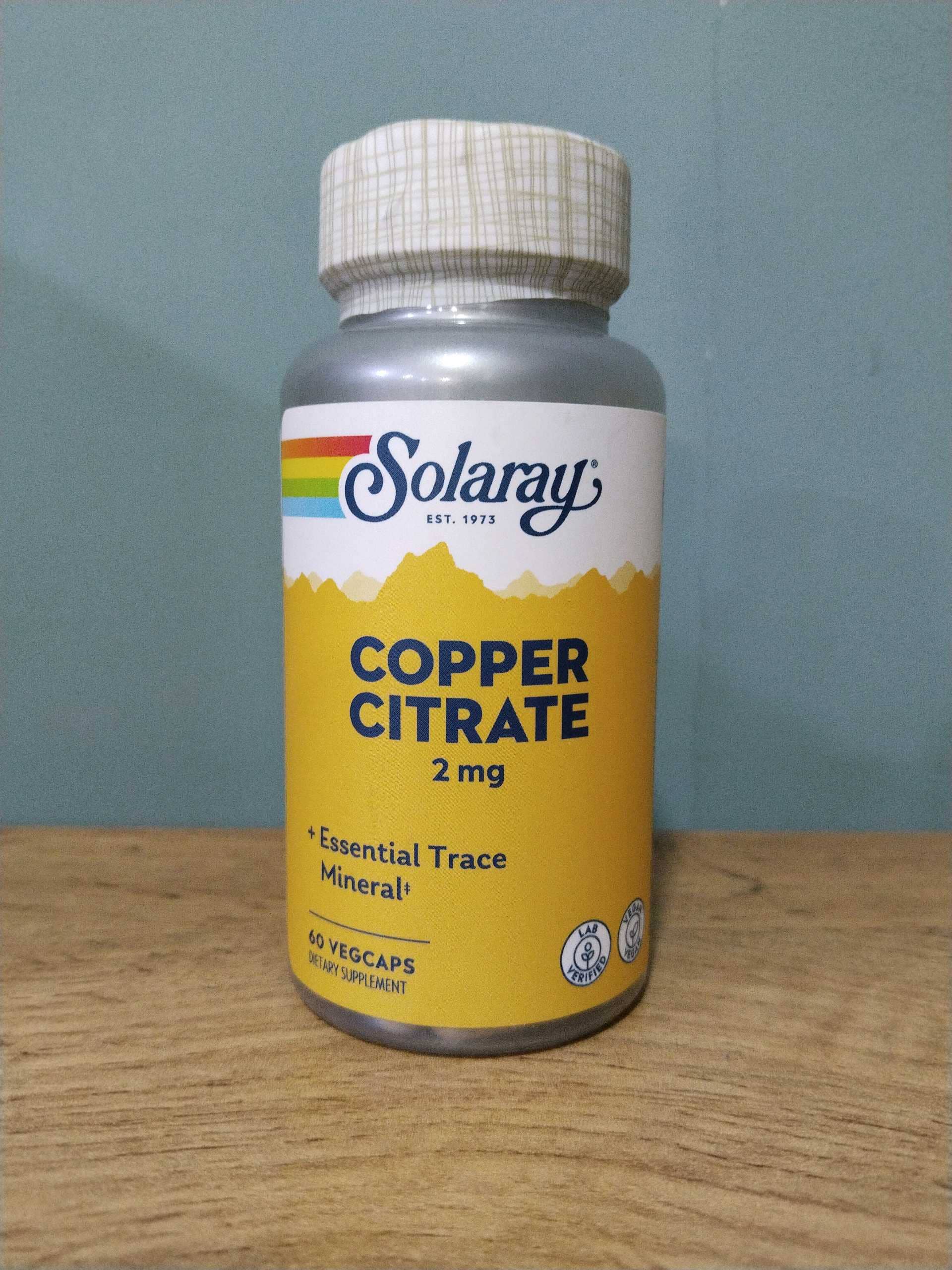 Solaray copper citrate 1