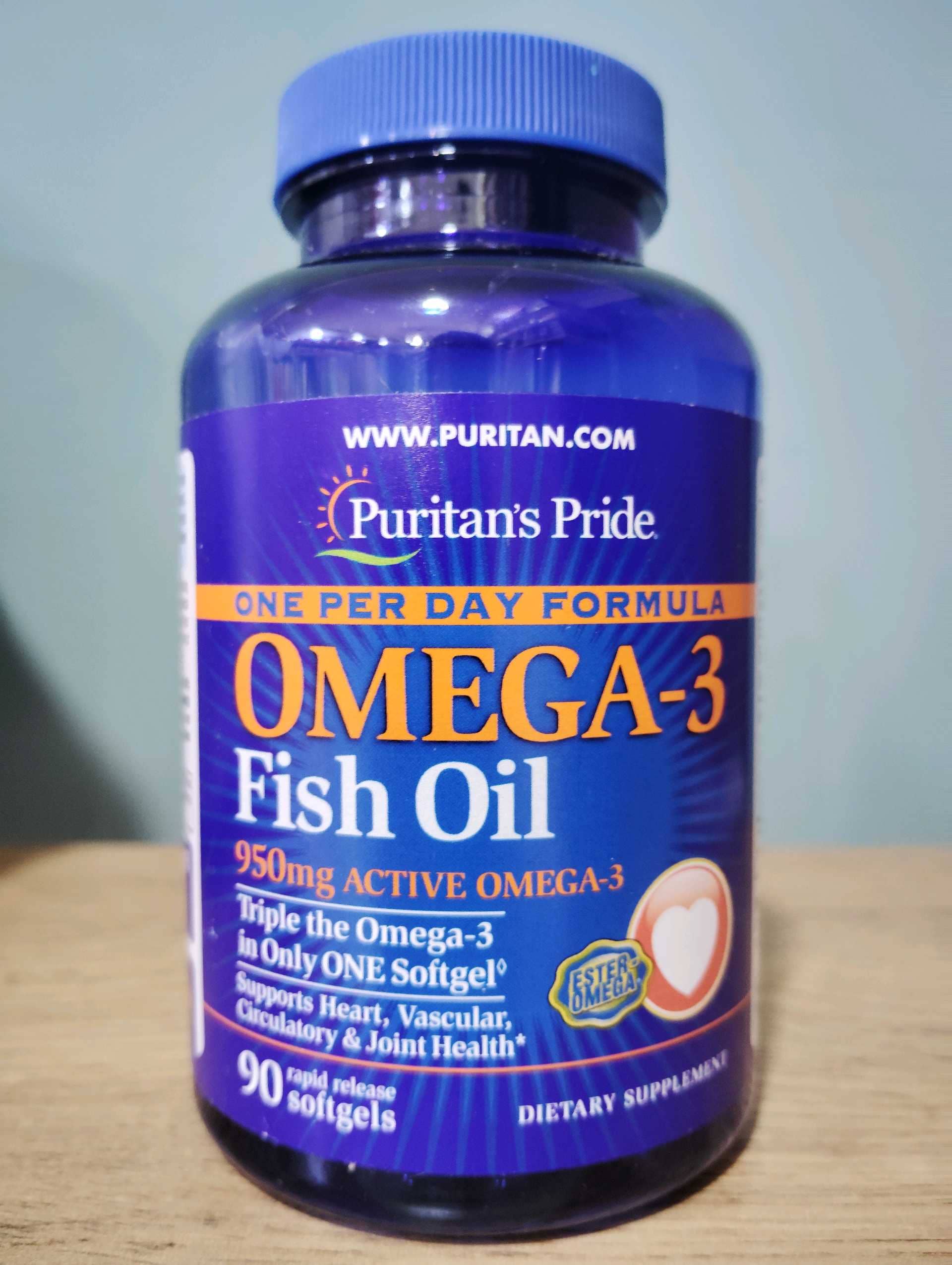 Puritans Pride OMEGA-3 Fish Oil 950mg 90softgels 1