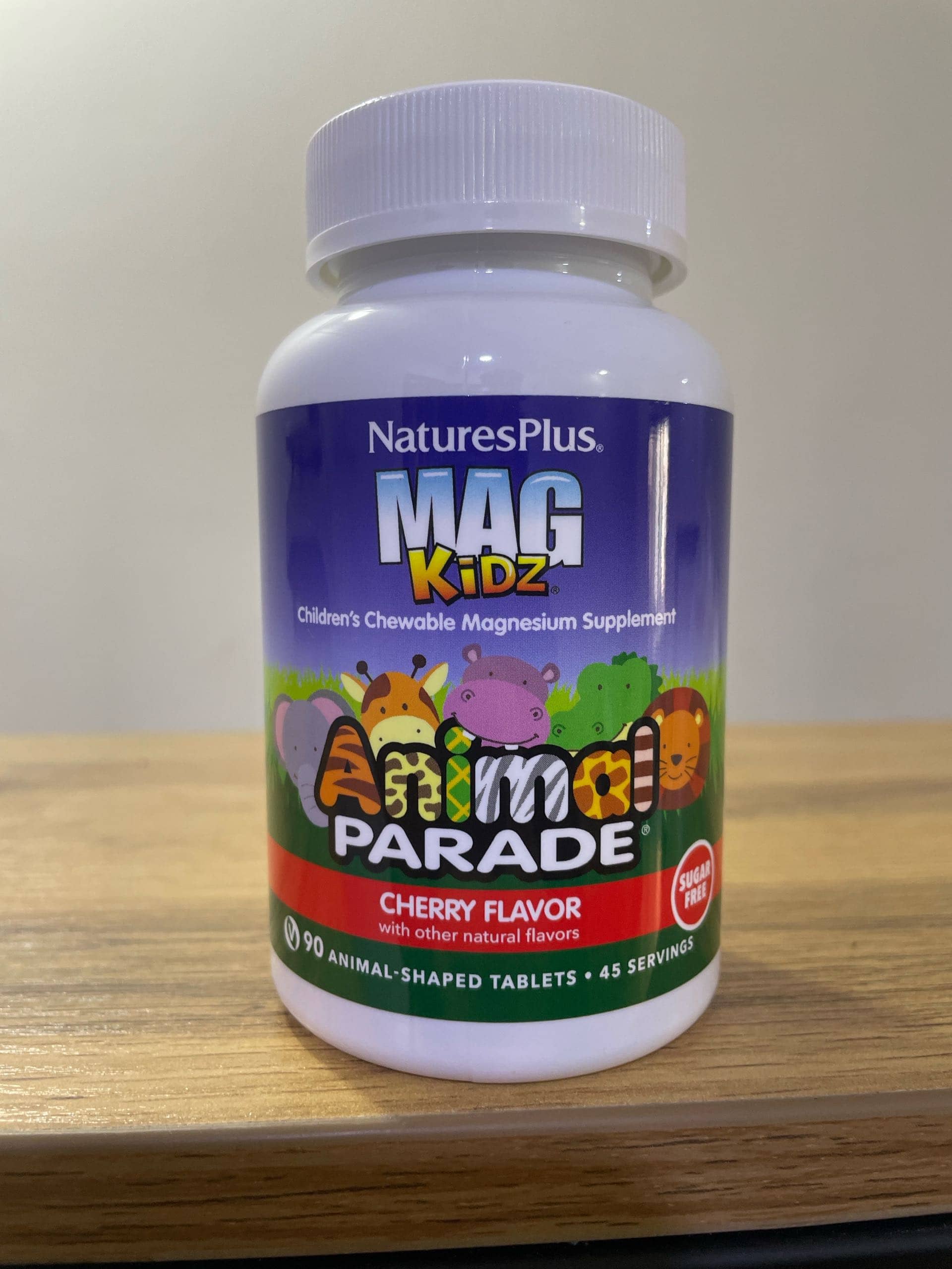 Children's Magnesium, Nature's Plus, Animal Parade, Cherry Flavor, 90 Animal Gummies 1