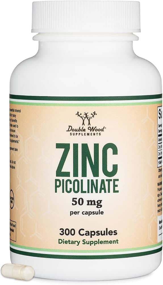 Double Wood Zinc Picolinate - 300 x 50 mg capsules 1