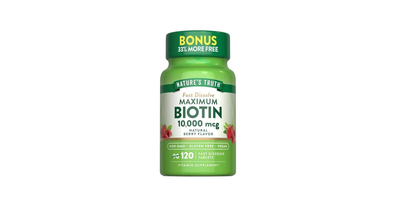 Nature's Truth Maximum Biotin 120 disolve tablets 1