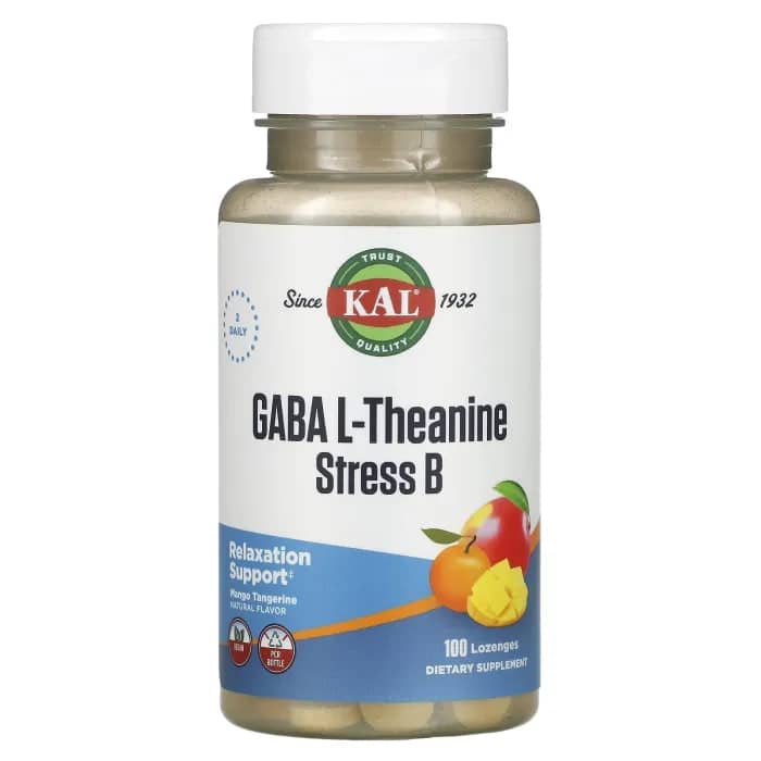 KAL GABA L-Theanine Stress B 100 lozegnes 1