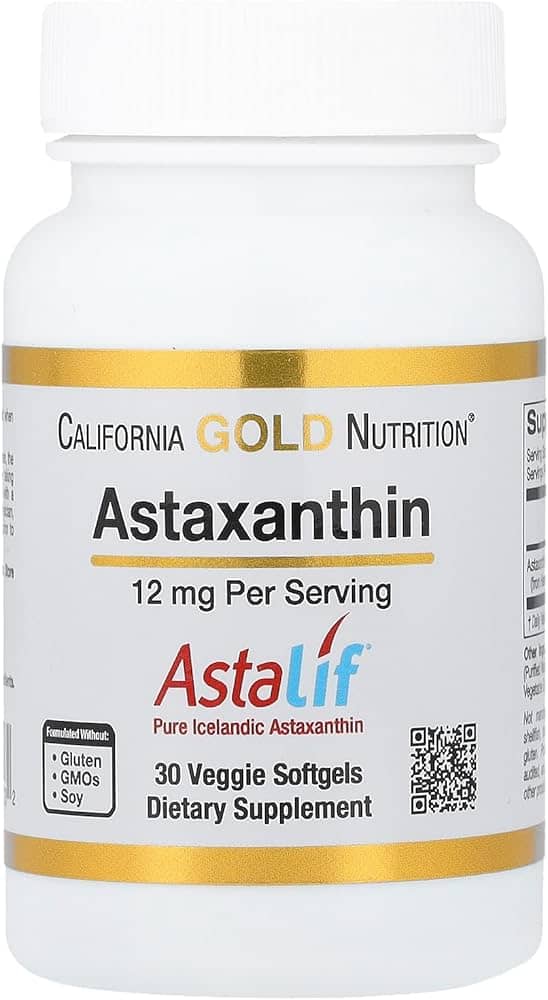 California GOLD Nutrition Astaxanthin 12mg 30sftgl 1
