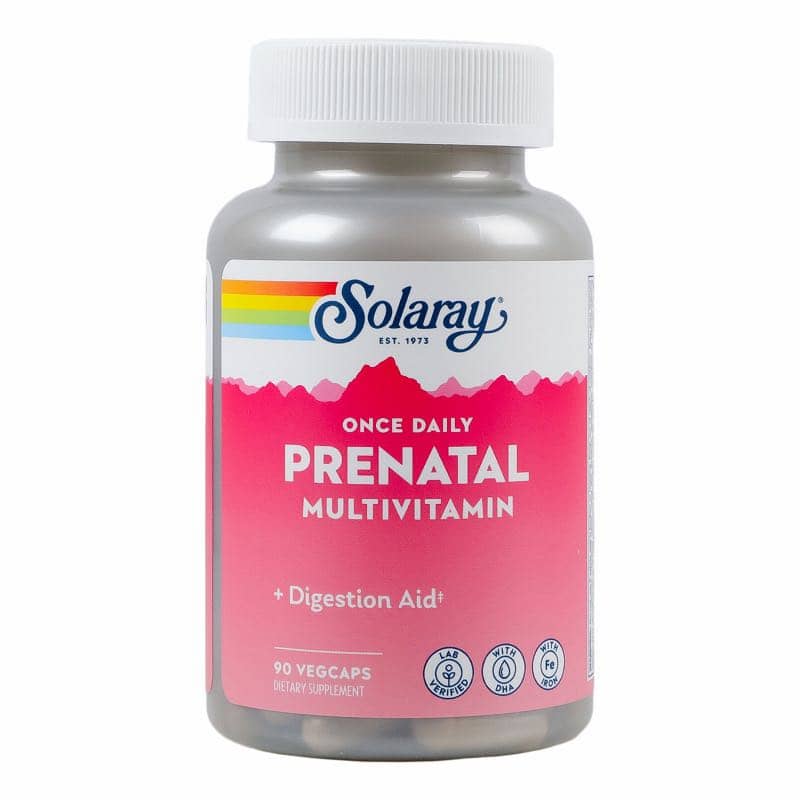 Solaray, Once Daily, Prenatal Multivitamin, 90 VegCaps 1