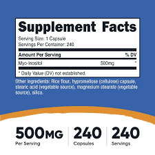 NUTRICOST INOSITOL 500MG 240CAP 2