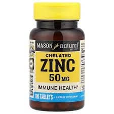 mason NaturalChelated Zinc 50 mg 100 tab 1