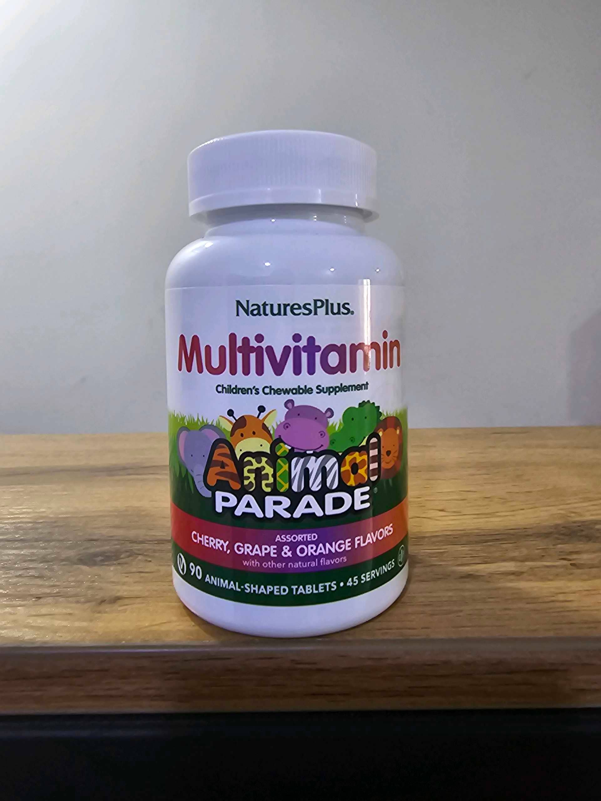 NATURES PLUS MULTIVITAMIN CHERRY GRAPE ORANGE 90 TABS 1