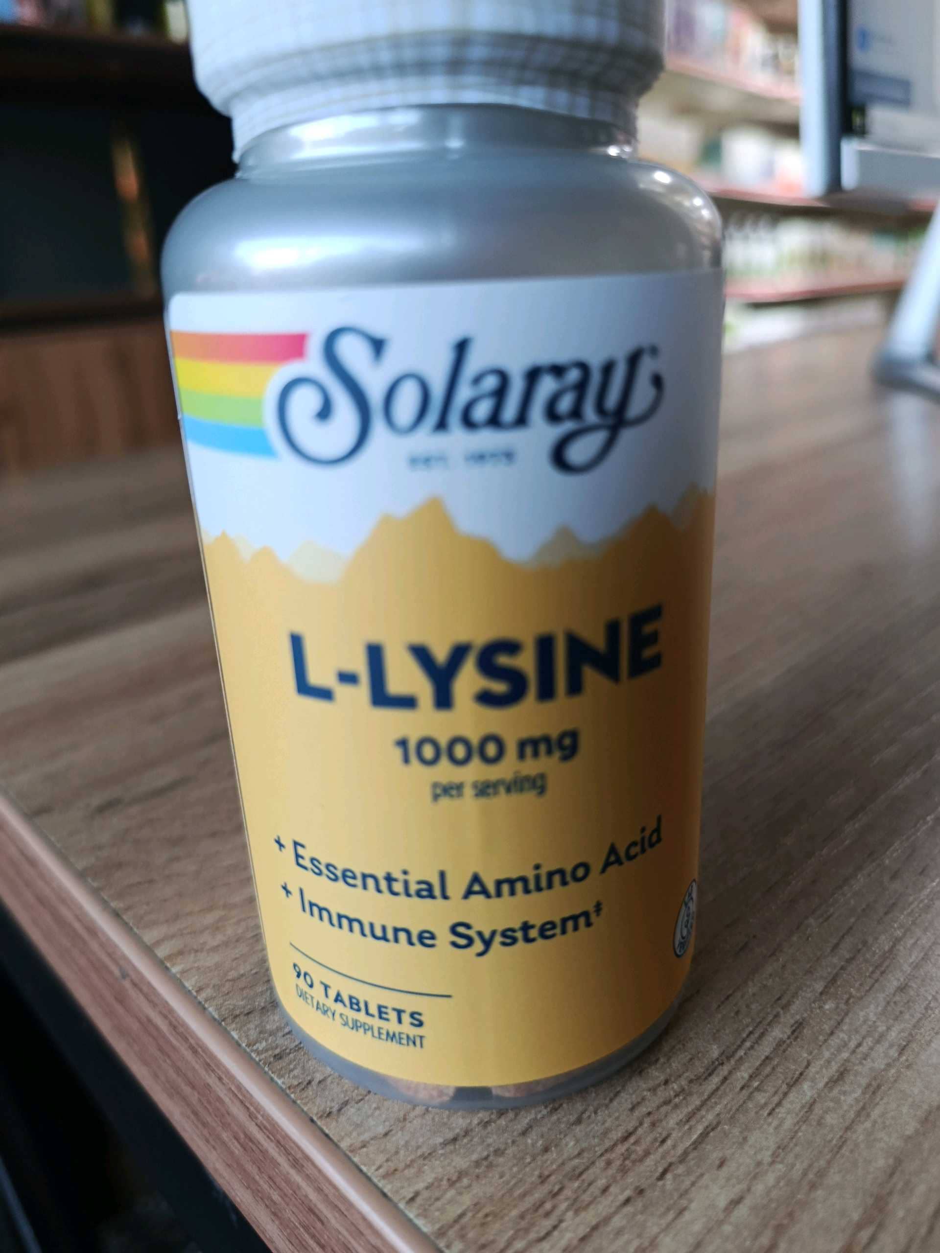 SOLARAY L-LYSINE 1000MG   90TAB 1
