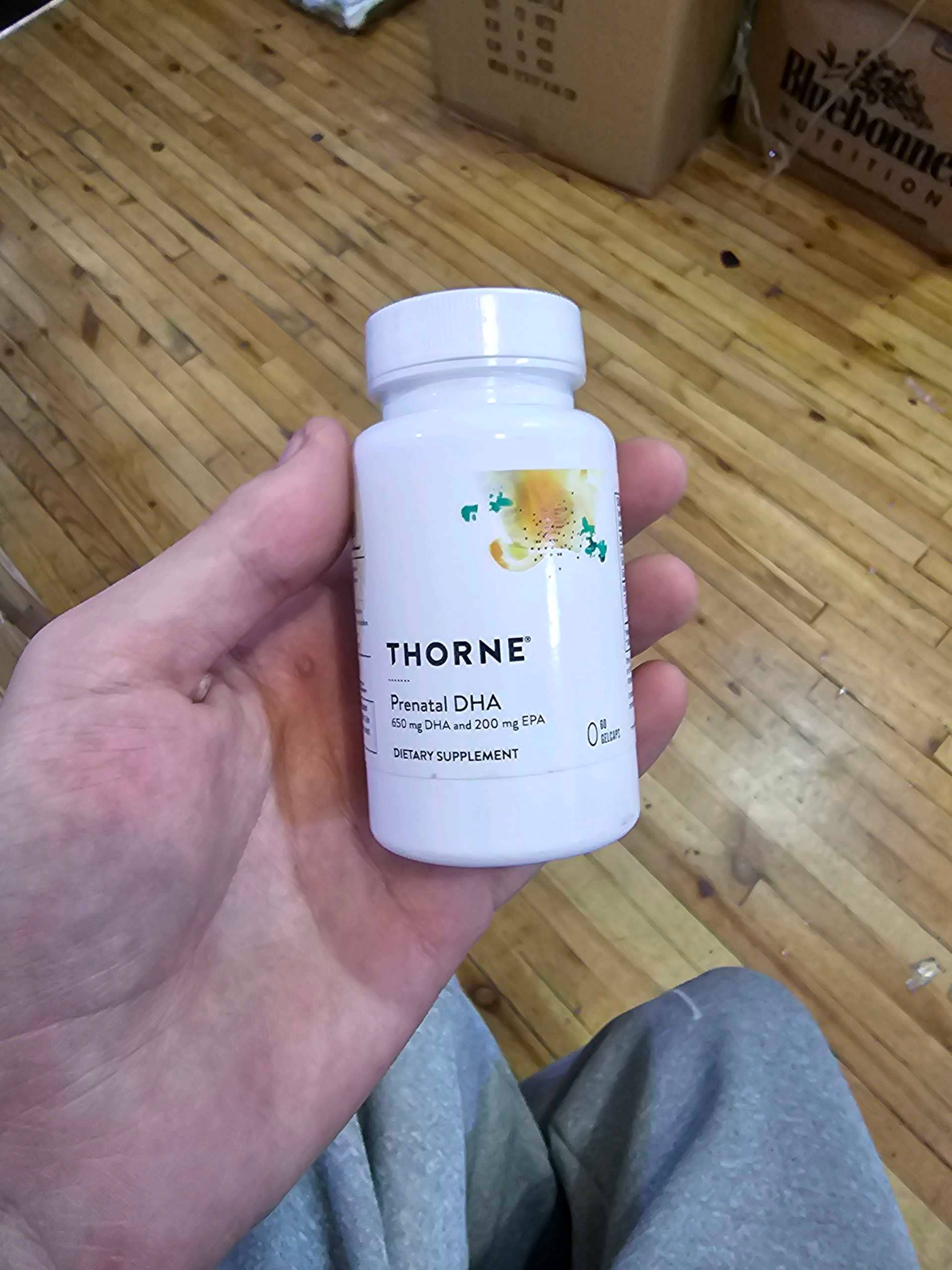 Thorne, Prenatal DHA, 60 gelkaps 1
