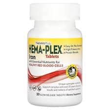 Natures plus Hema Plex Iron 30 tab 1