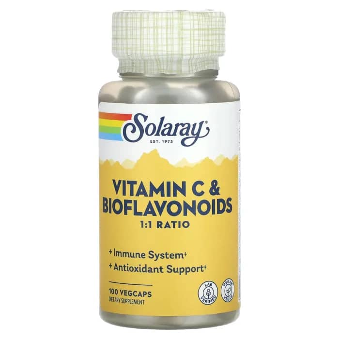 solaray vitamin c i biofavonoids 100 veg 1
