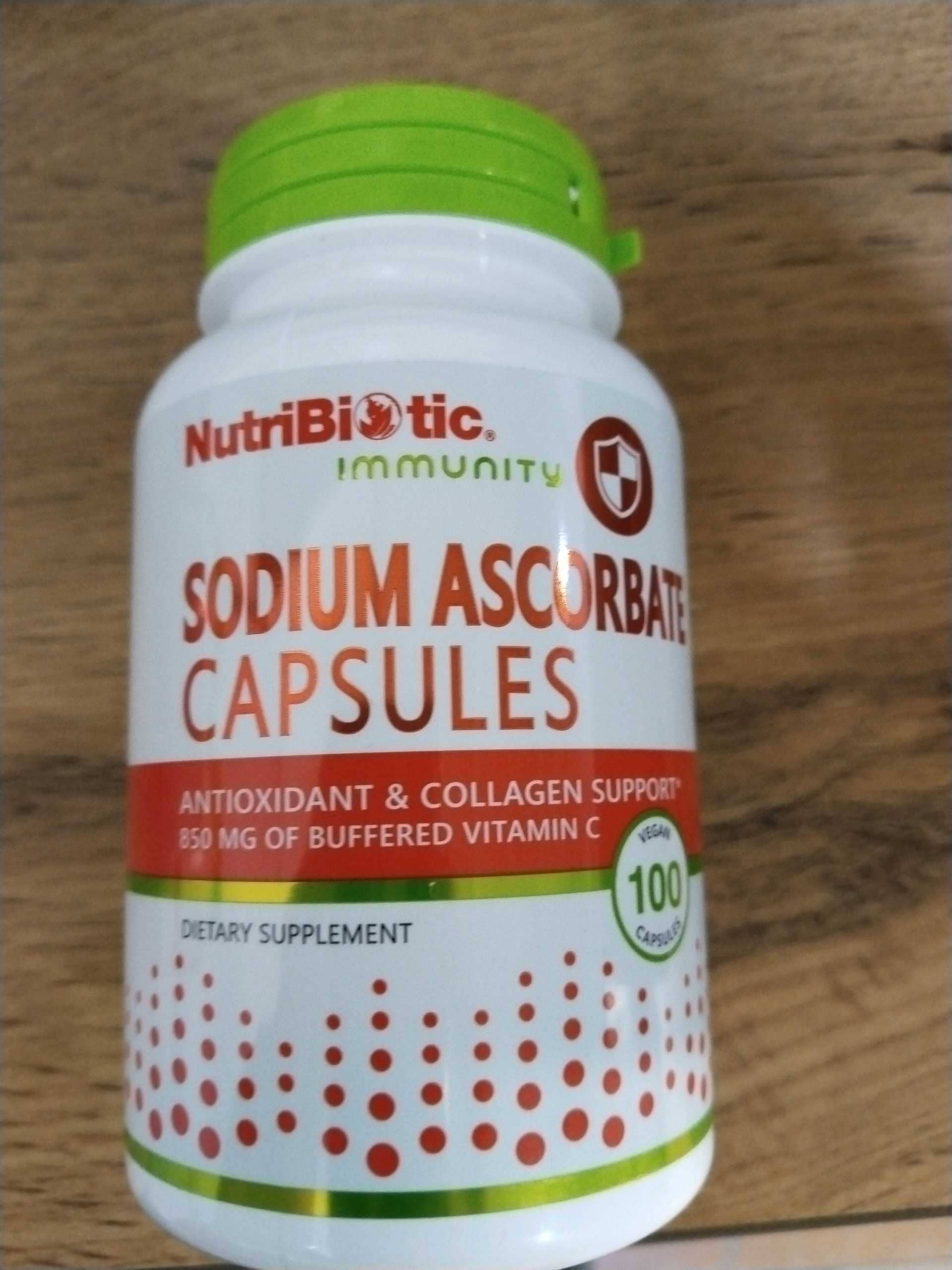 NutriBiotic, Immunity, Sodium Ascorbate, 100 Vegan Capsules 1