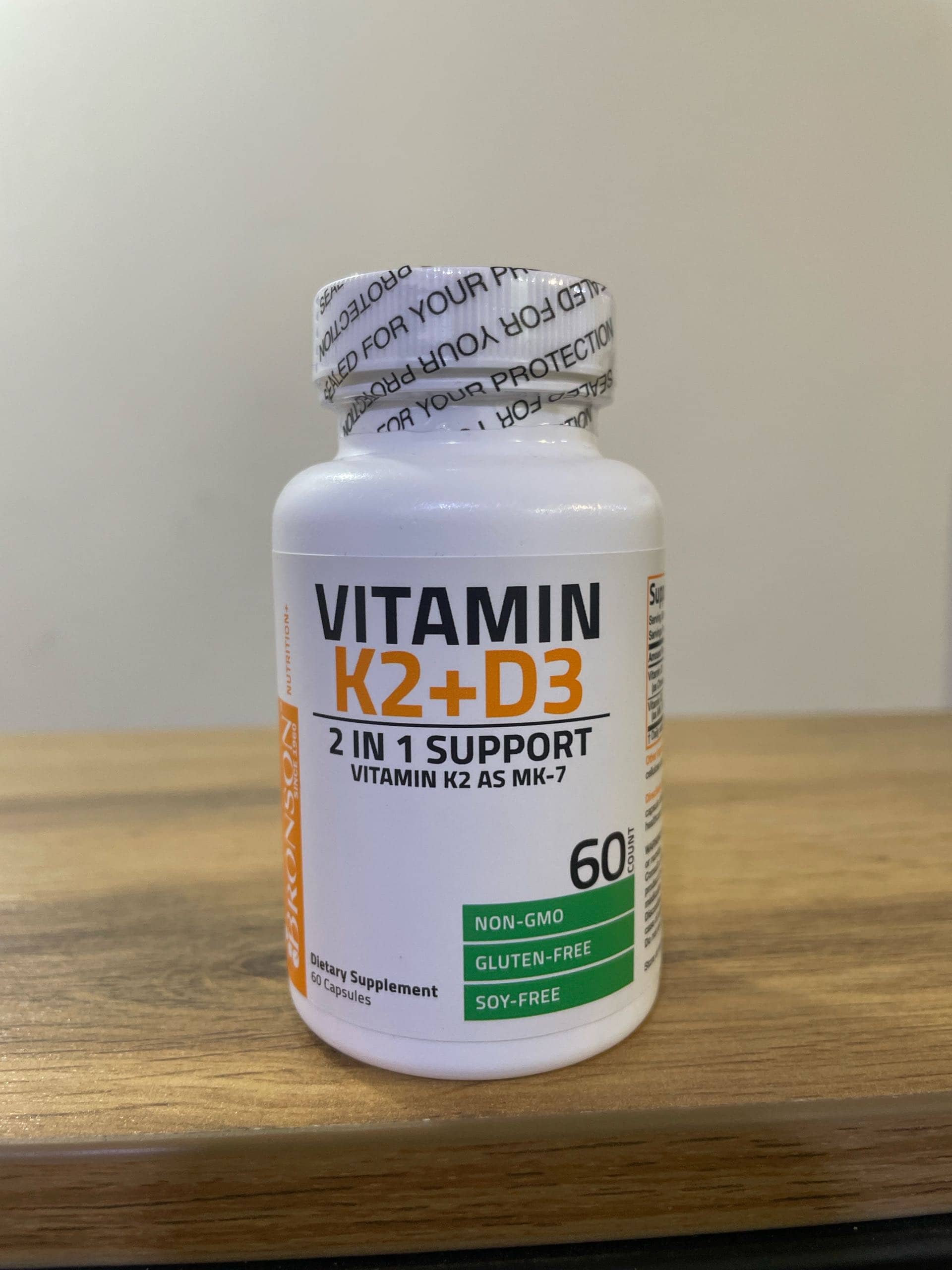 Vitamin K2 D3 Bronson 5,000 IU 60 cap 1