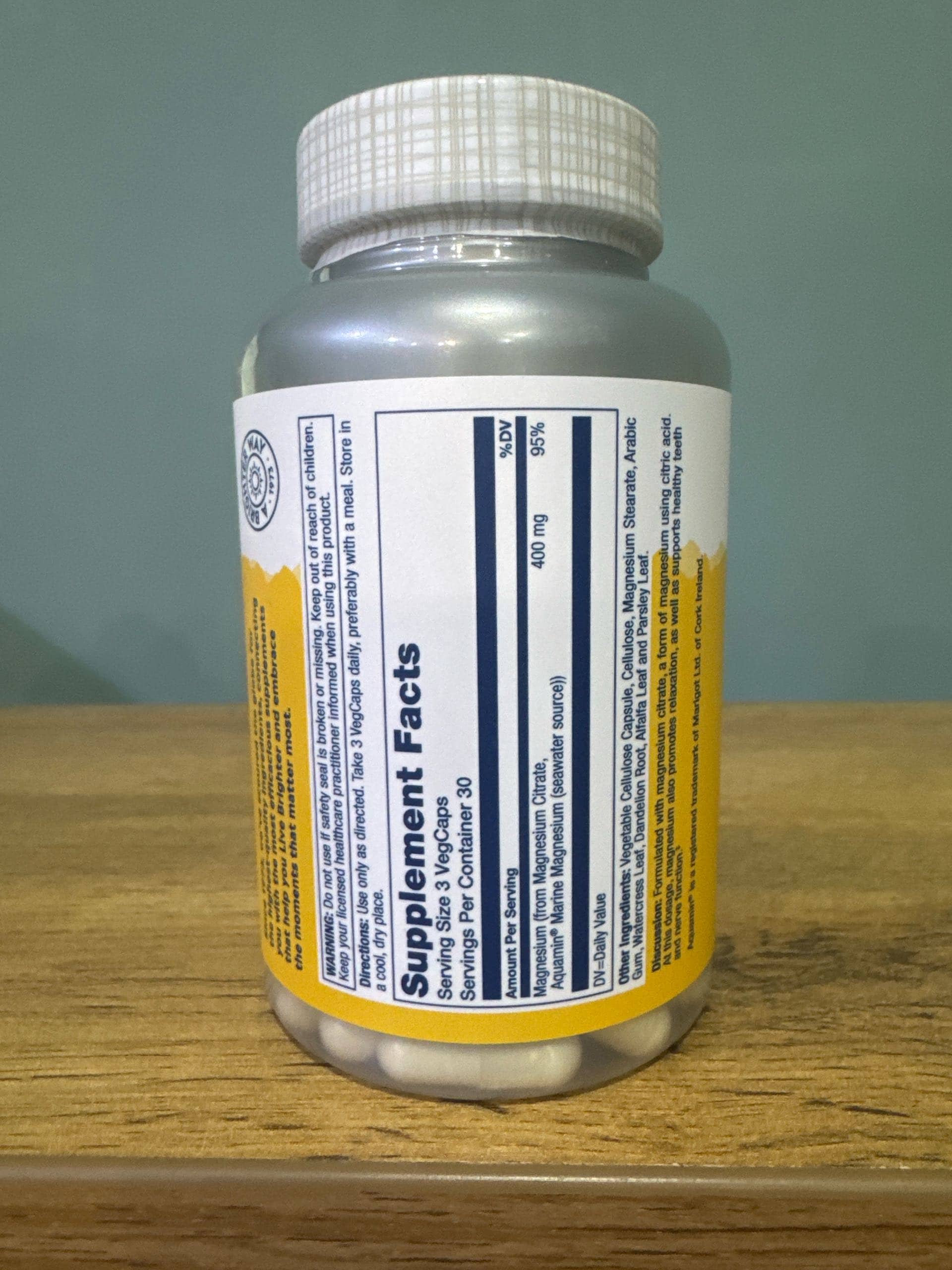SOLARAY CITRATE 400mg MAGNESIUM 90CT 2