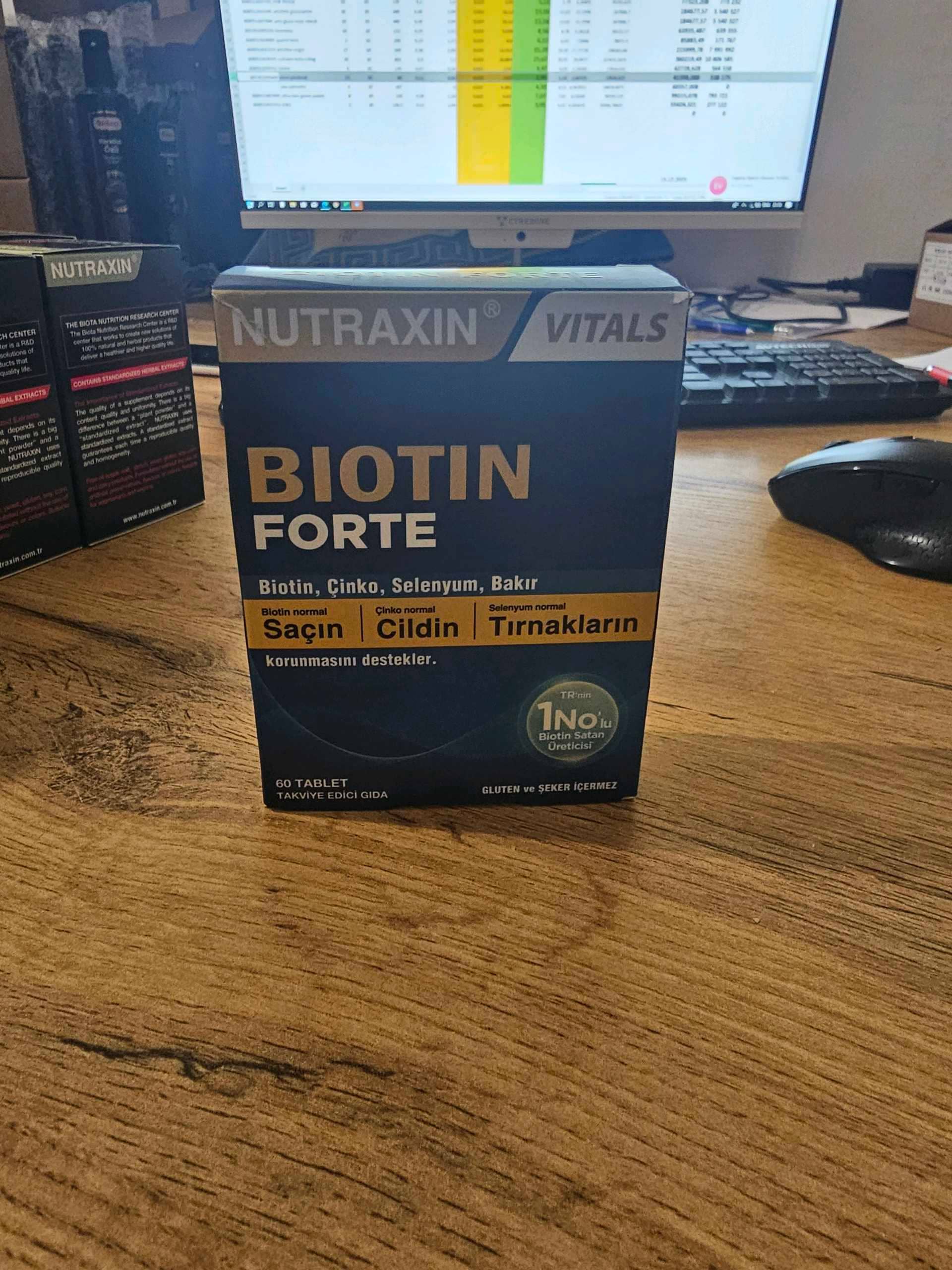 Nutraxin Vitals Biotin Forte 60 tabs 1