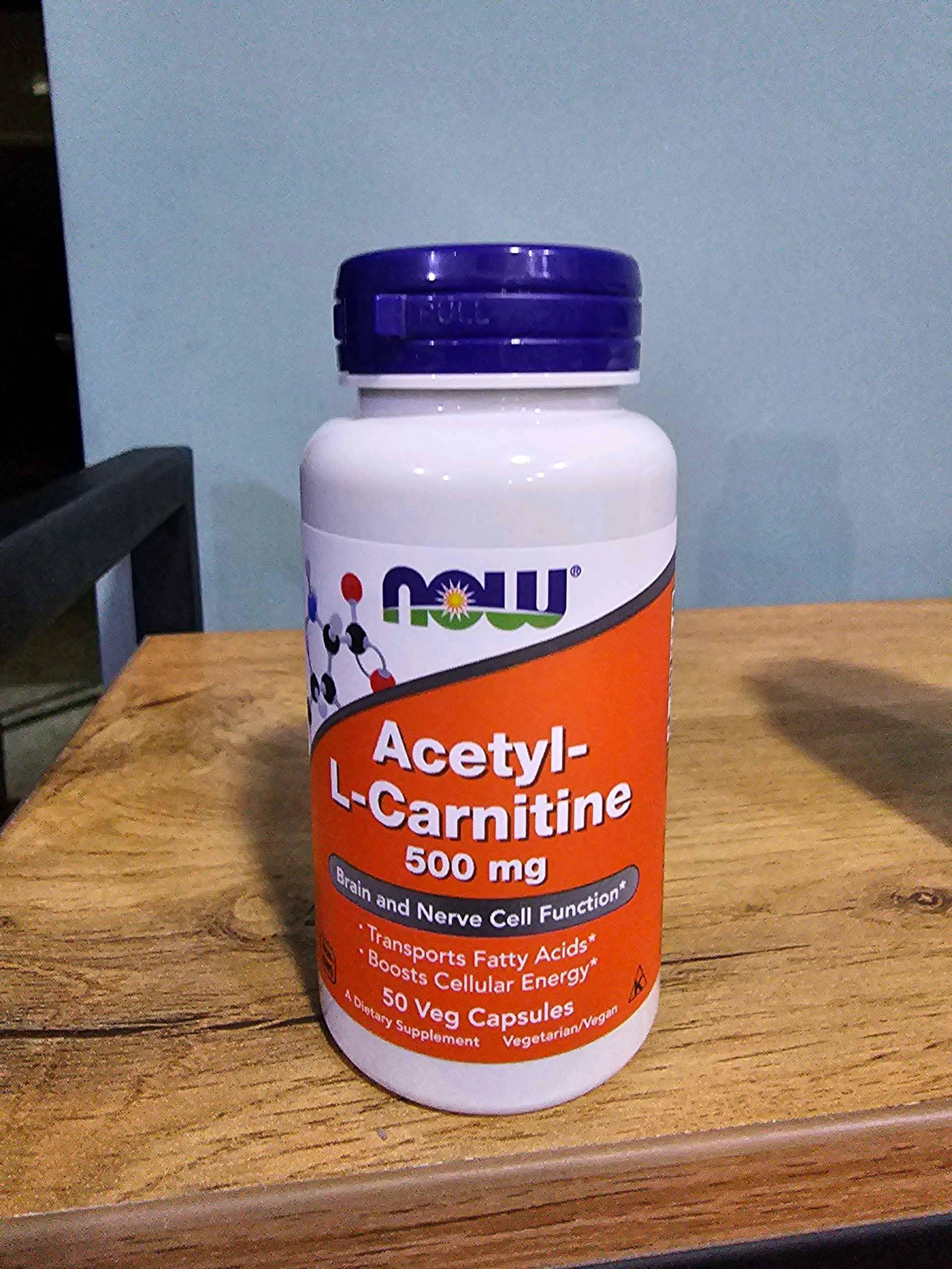 NOW ACETYL- L-CARNITINE 500MG 50 CAPS 1