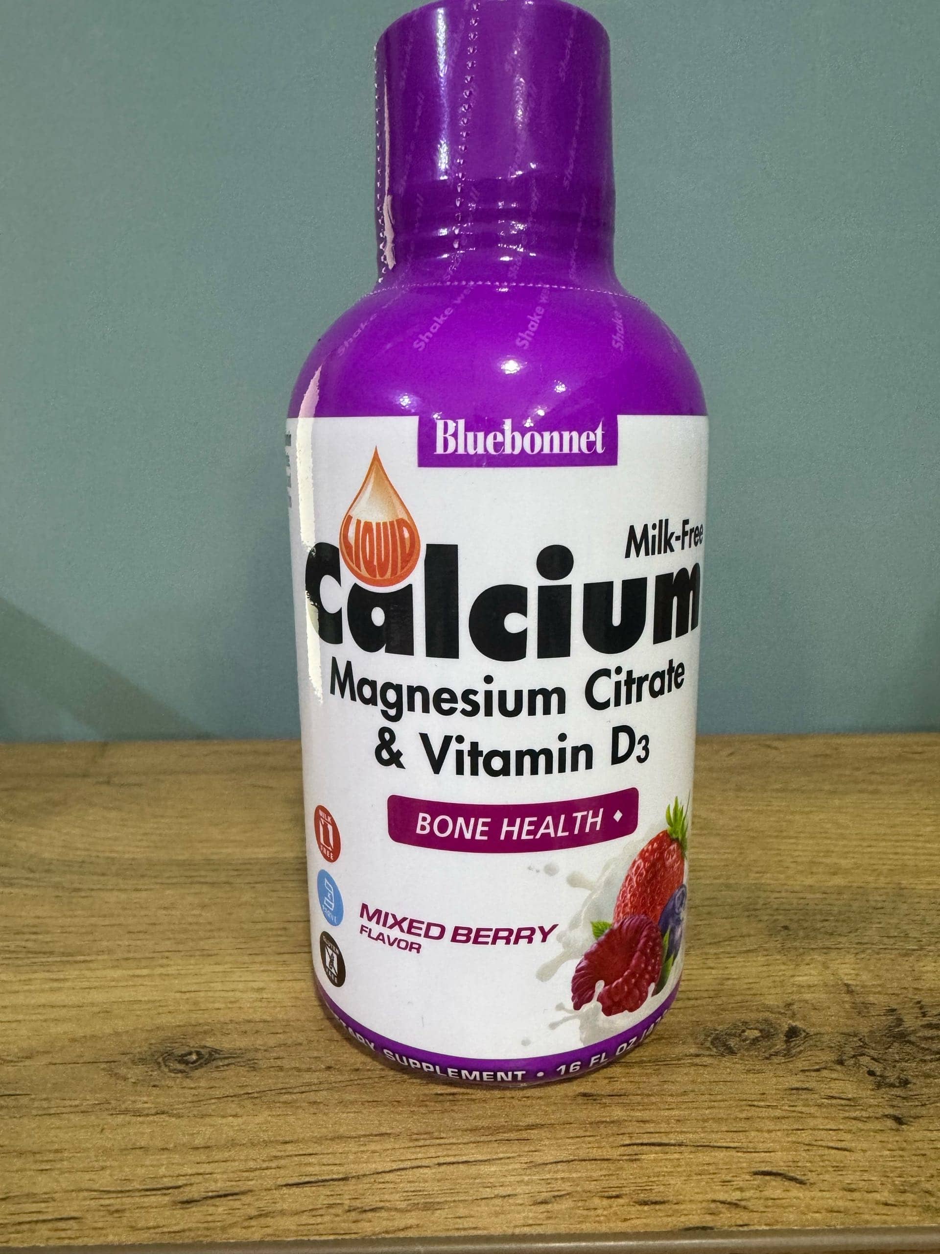 Bluebonnet Nutrition, Liquid Calcium Magnesium Citrate & Vitamin D3, Mixed Berry , 16 fl oz (473 ml) 1